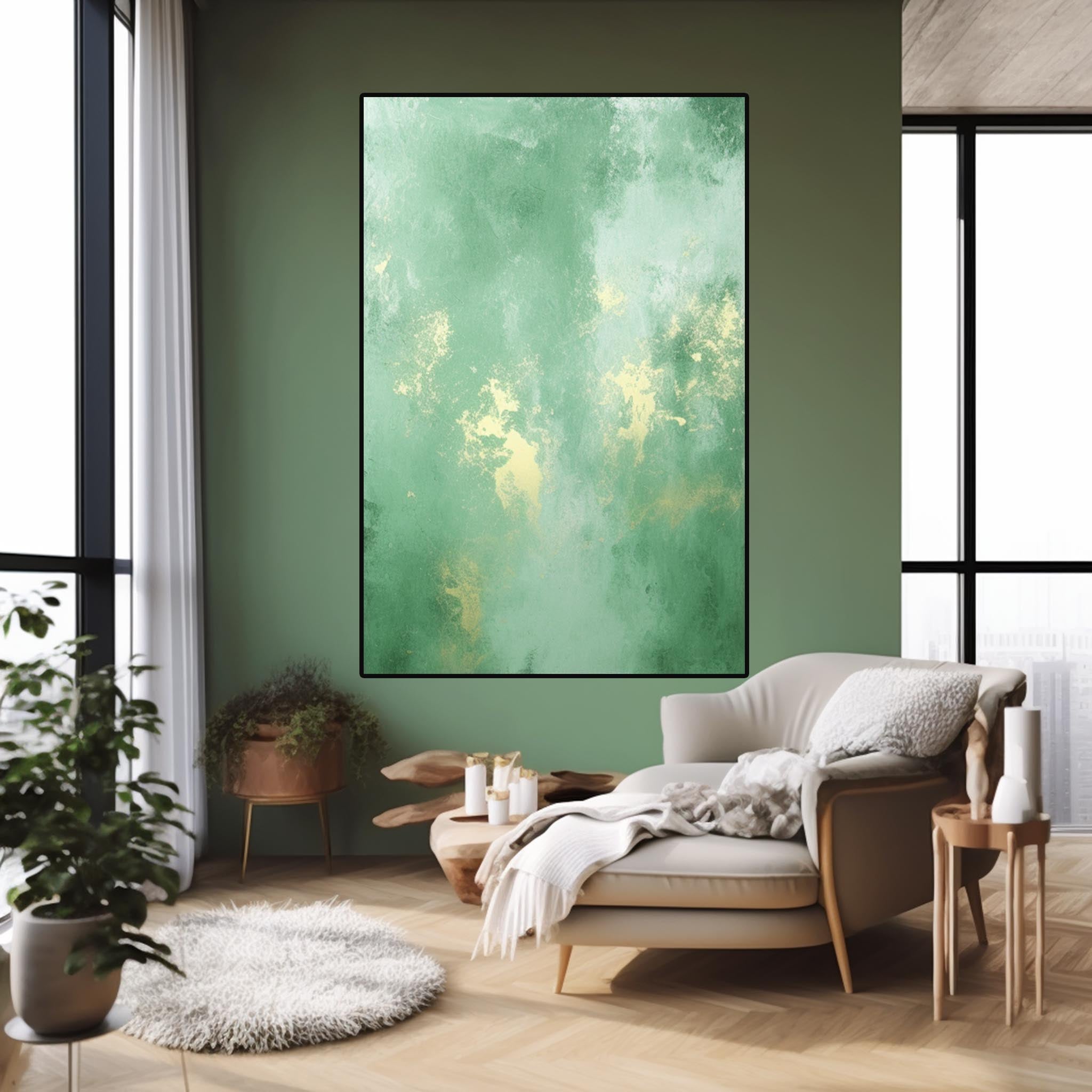 Abstract Canvas Art #AB348