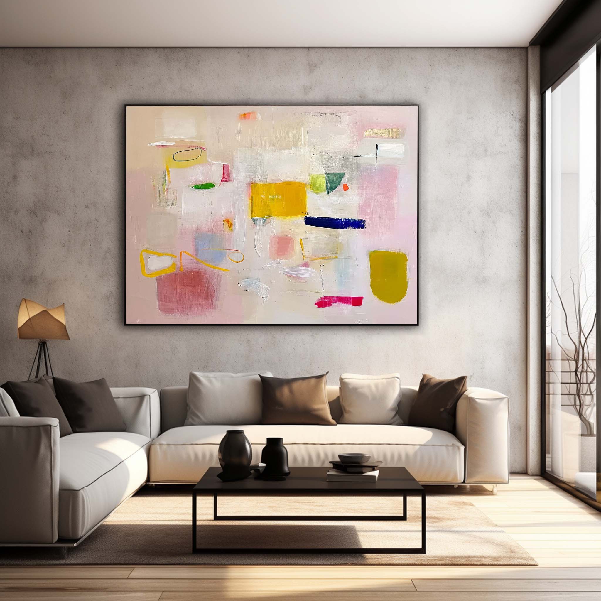 Abstract Canvas Art #AB454