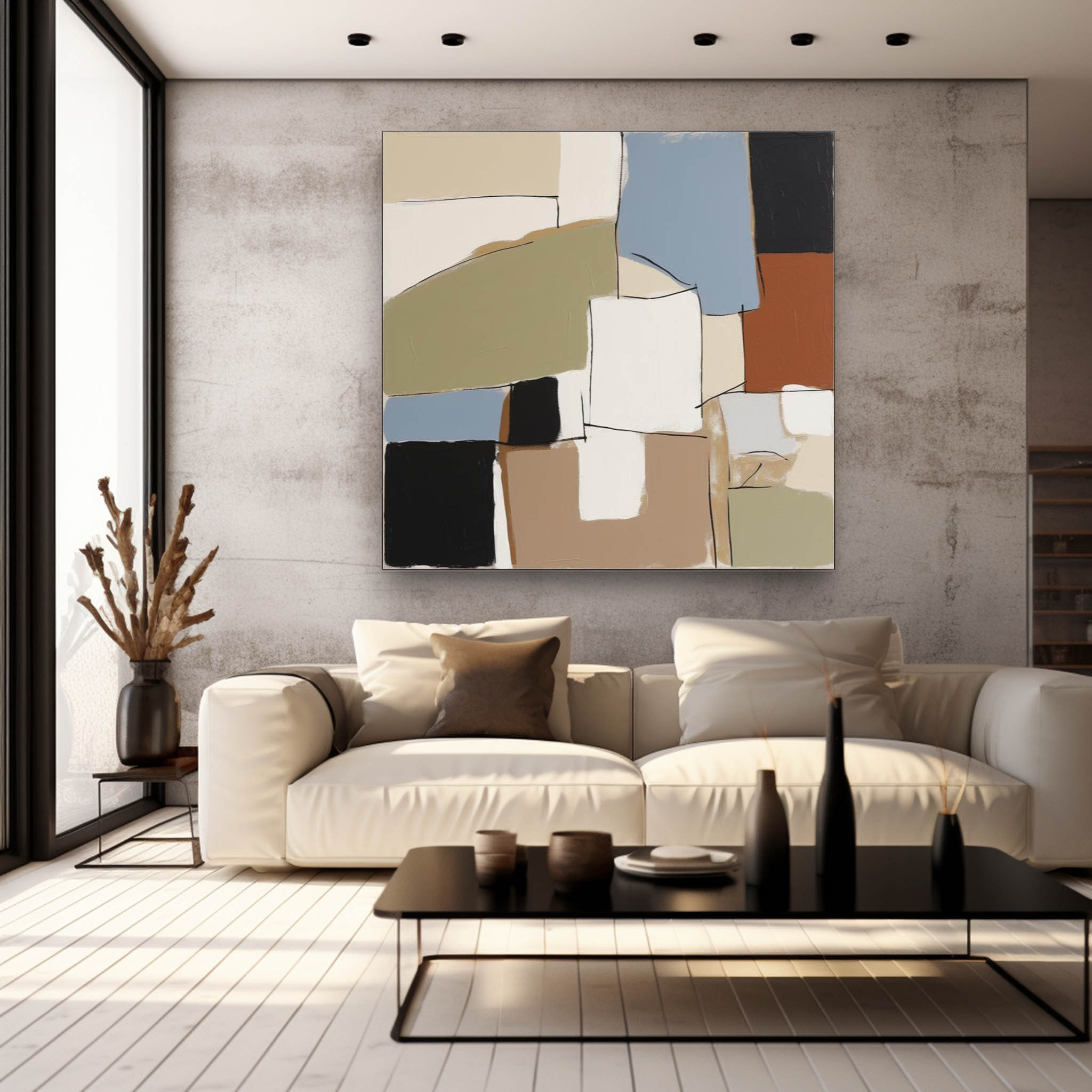 Abstract Canvas Art #AB339