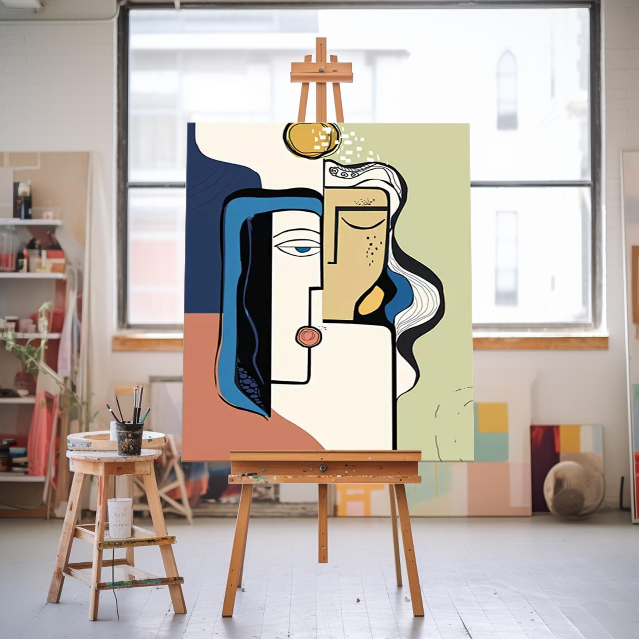 Abstract Canvas Art #AB408