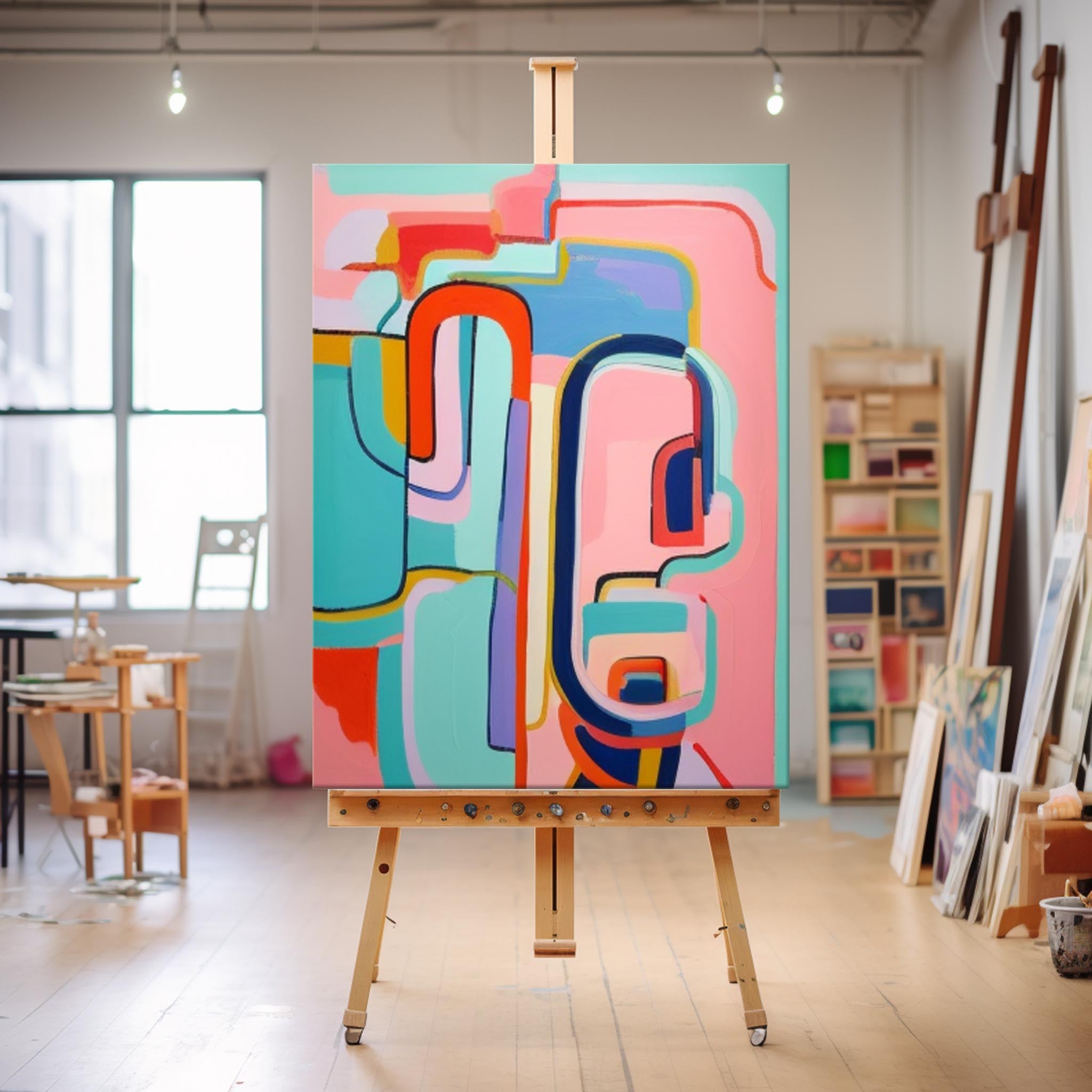 Abstract Canvas Art #AB436