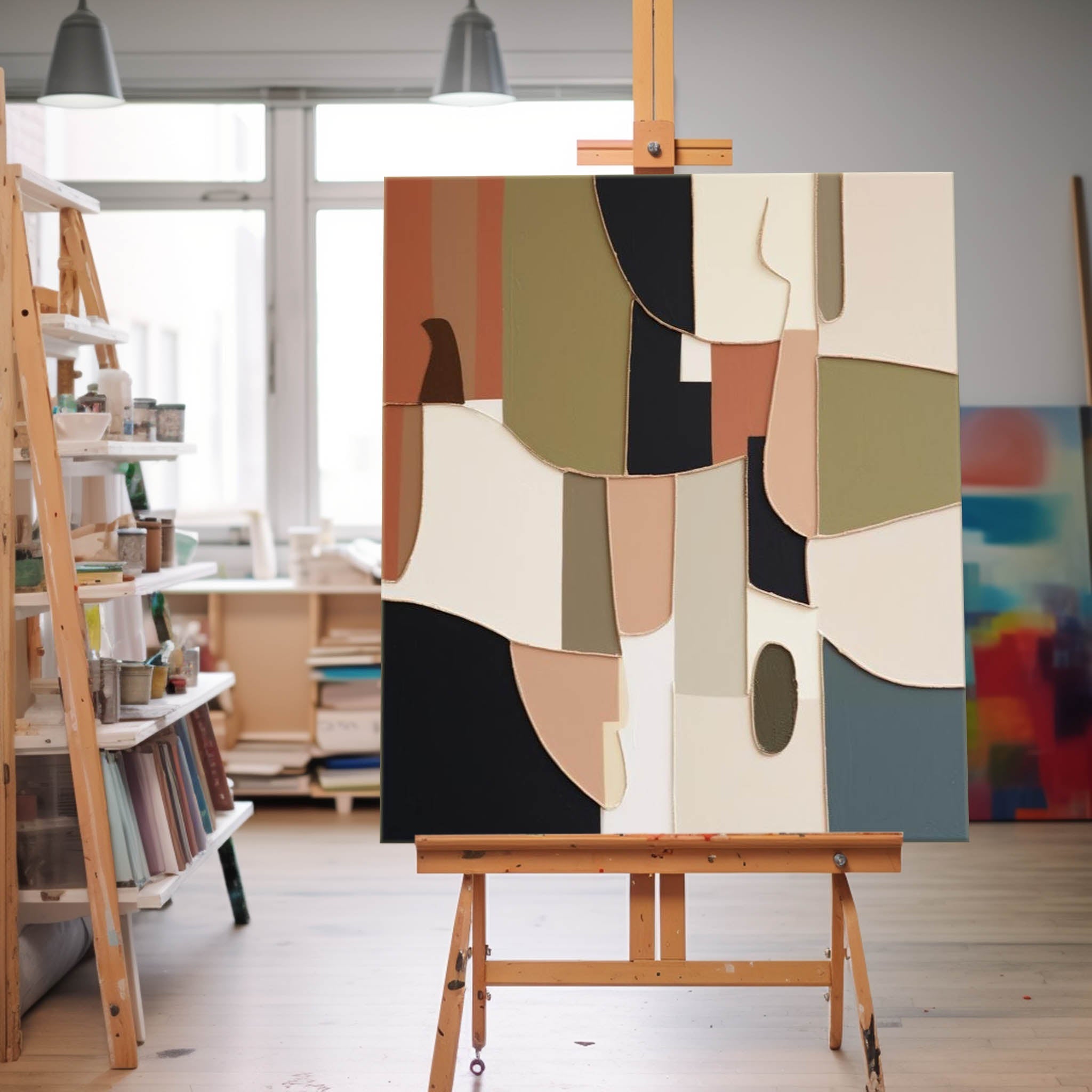 Abstract Canvas Art #AB347