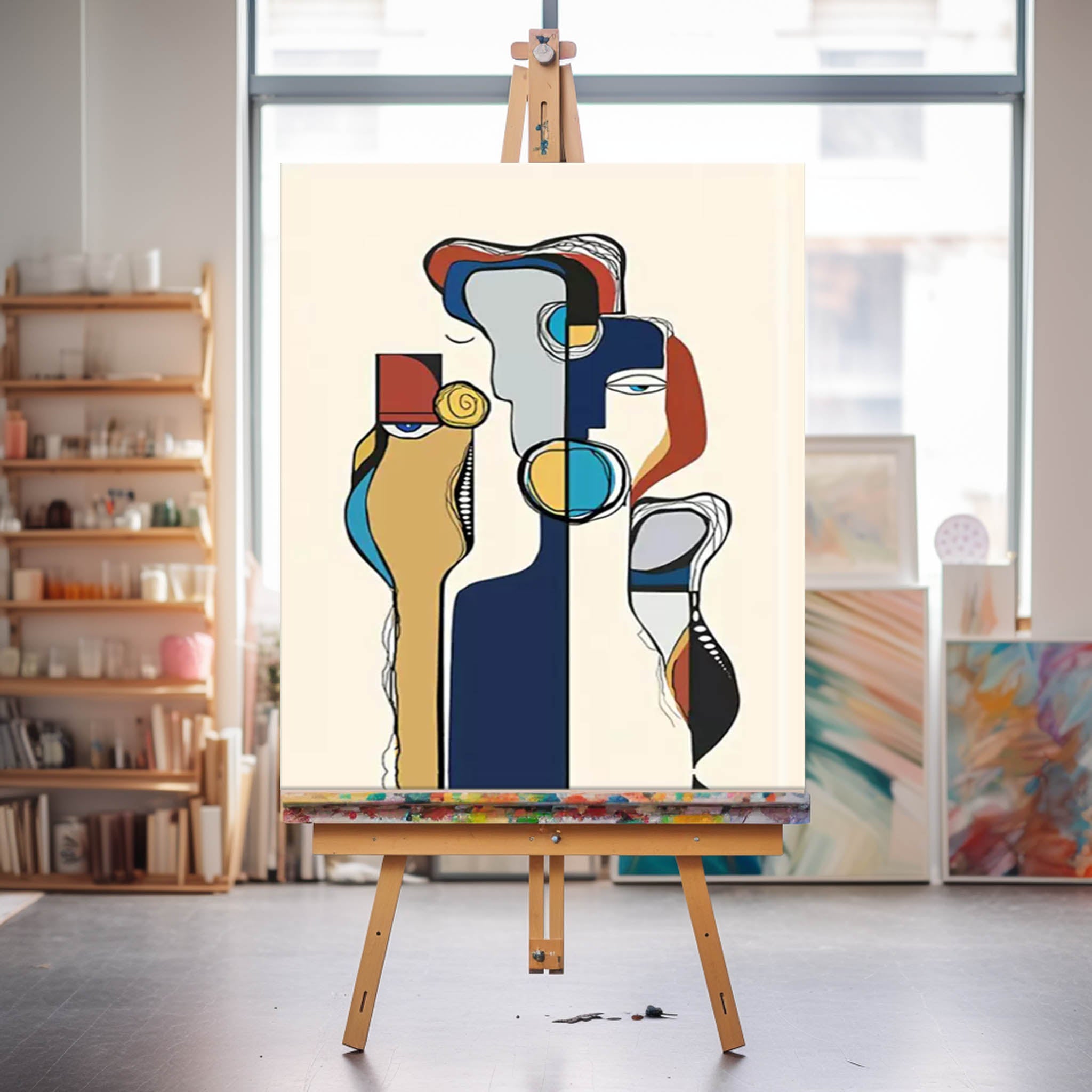 Abstract Canvas Art #AB407