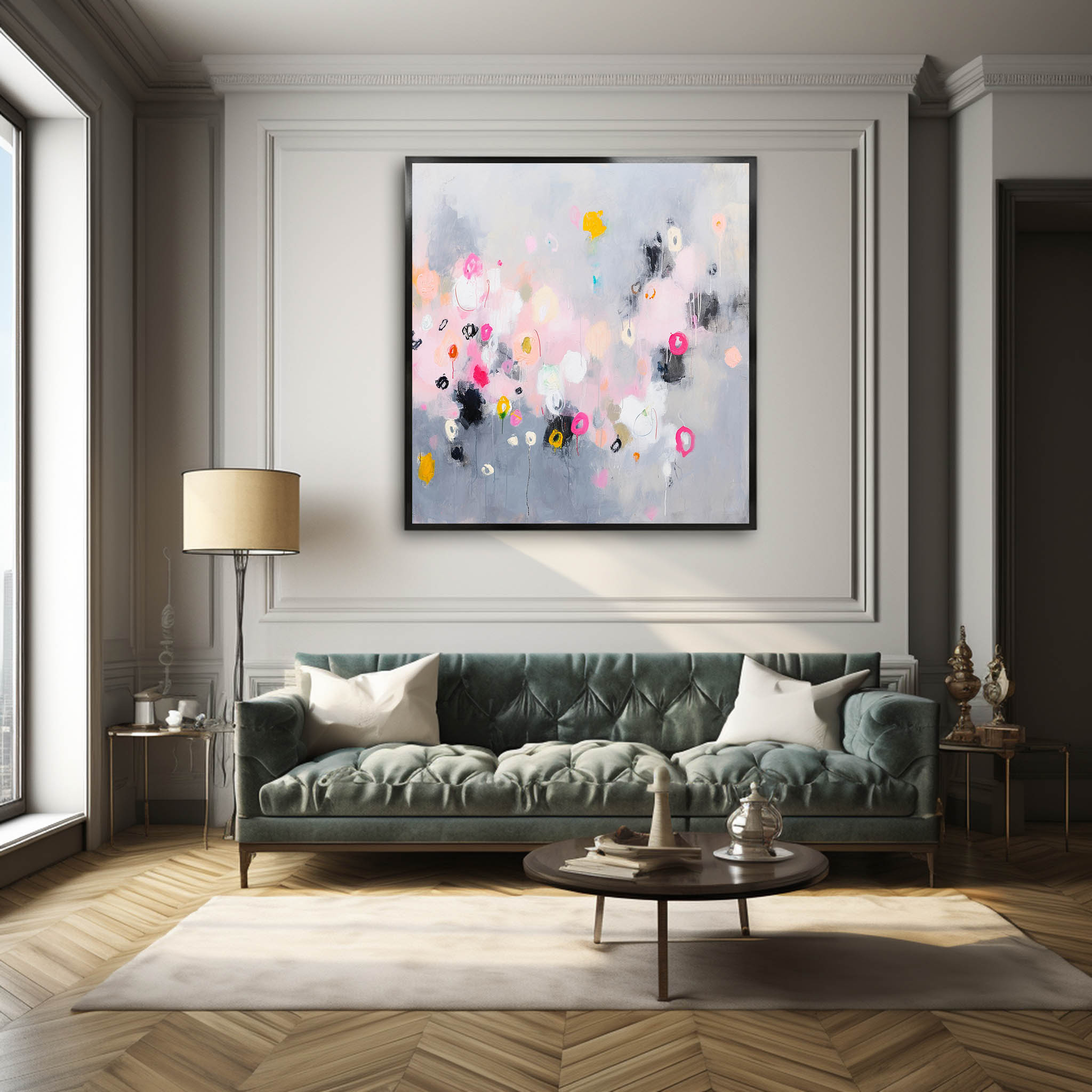 Abstract Canvas Art #AB390