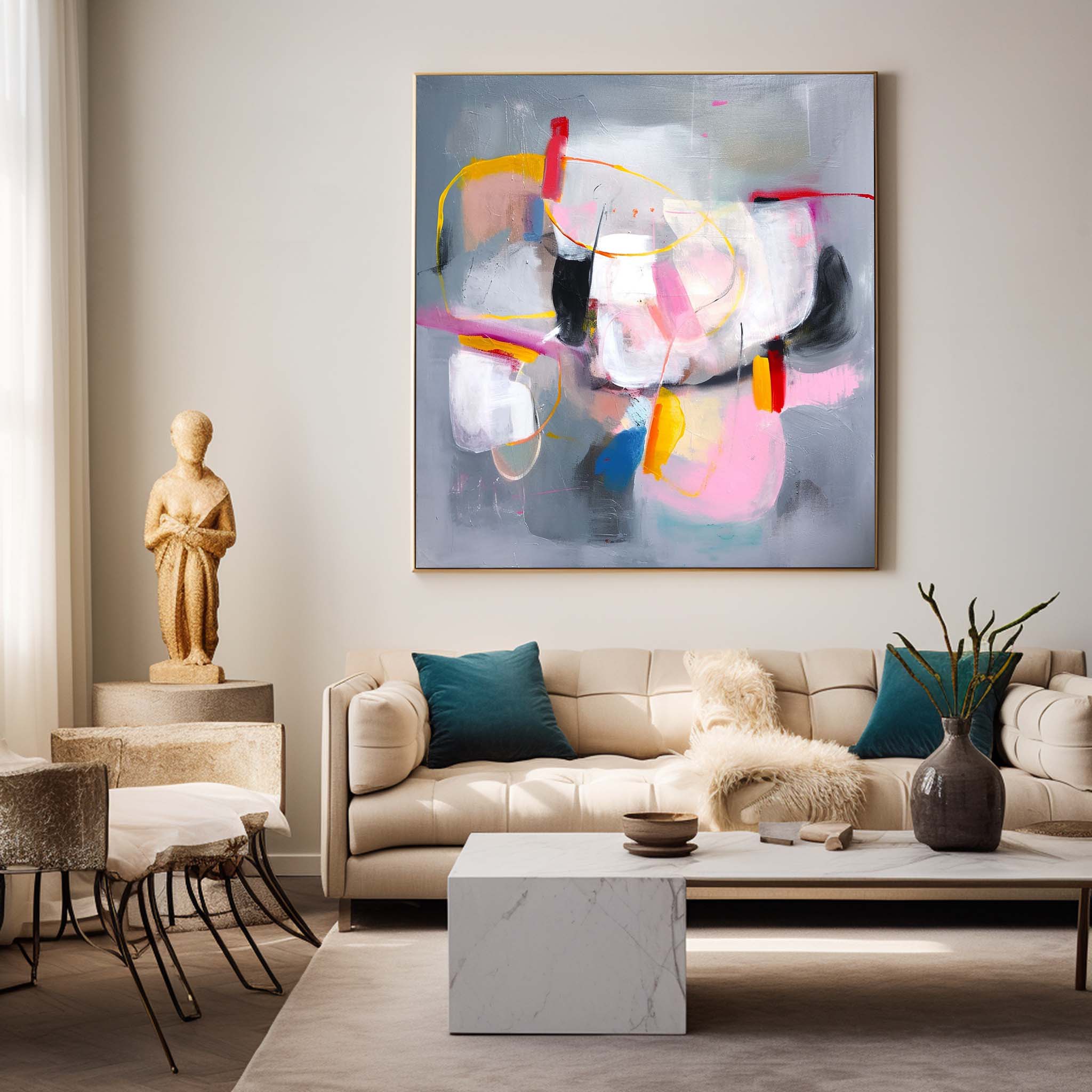 Abstract Canvas Art #AB419