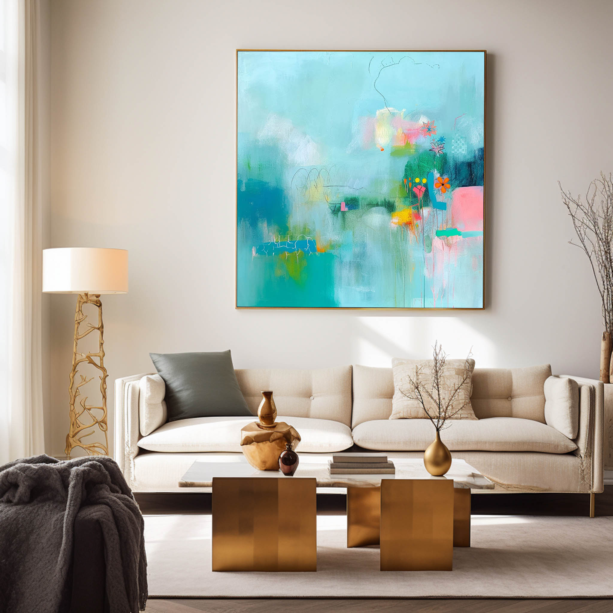 Abstract Canvas Art #AB451