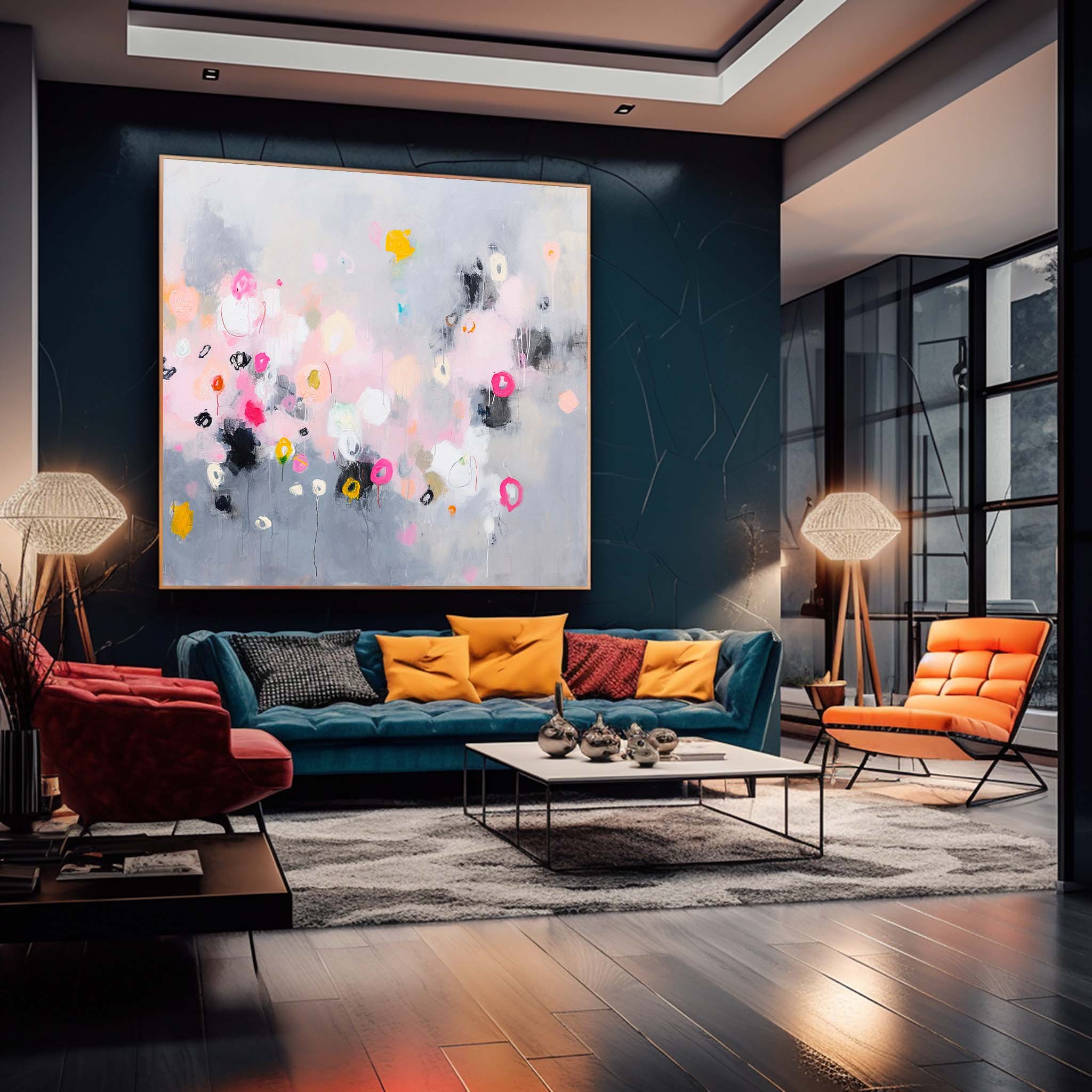 Abstract Canvas Art #AB390