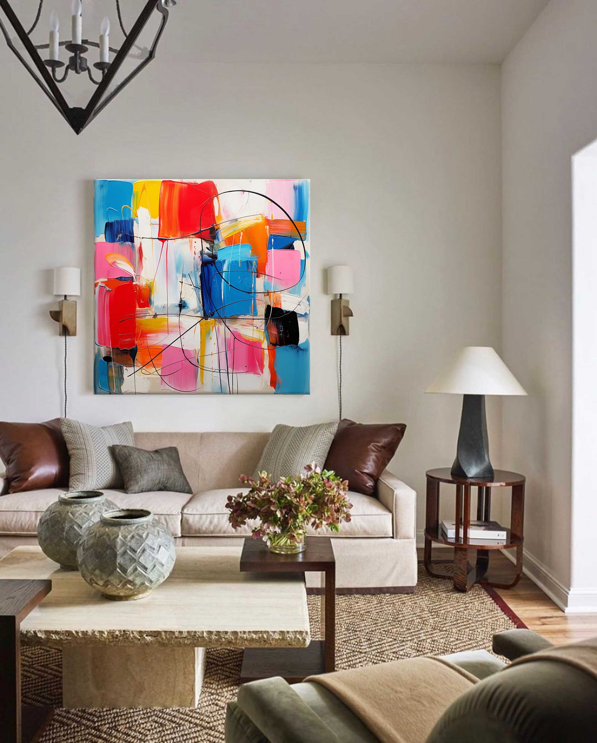 Abstract Canvas Art #AB222