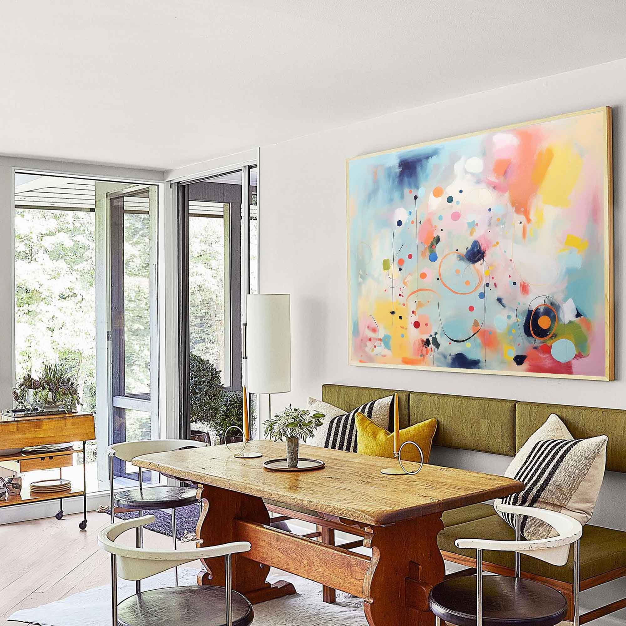 Abstract Canvas Art #AB189