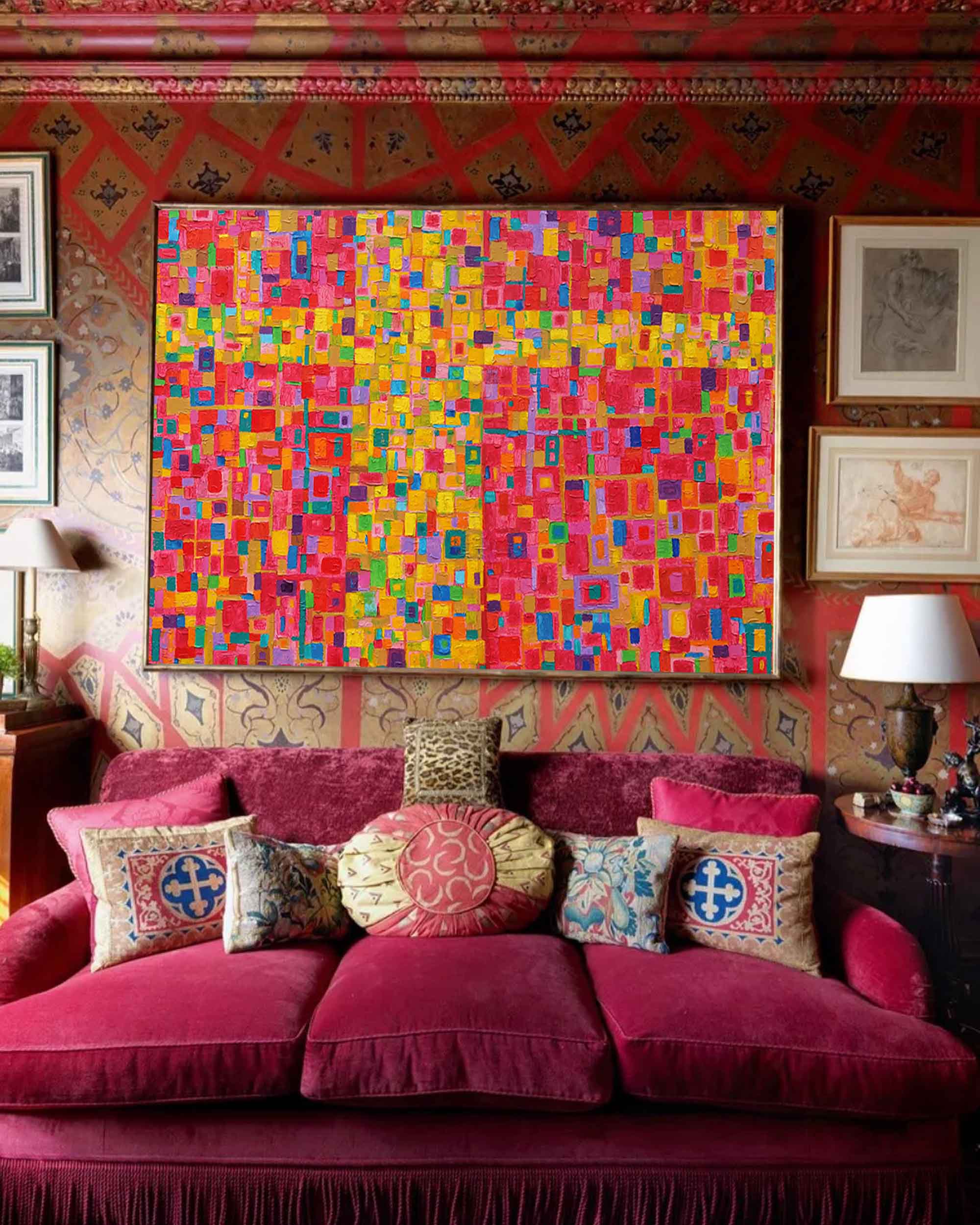 Abstract Canvas Art #AB258