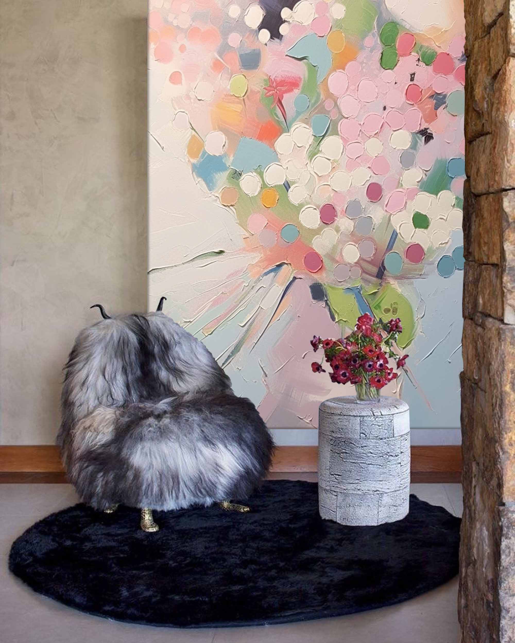 Abstract Canvas Art #AB214