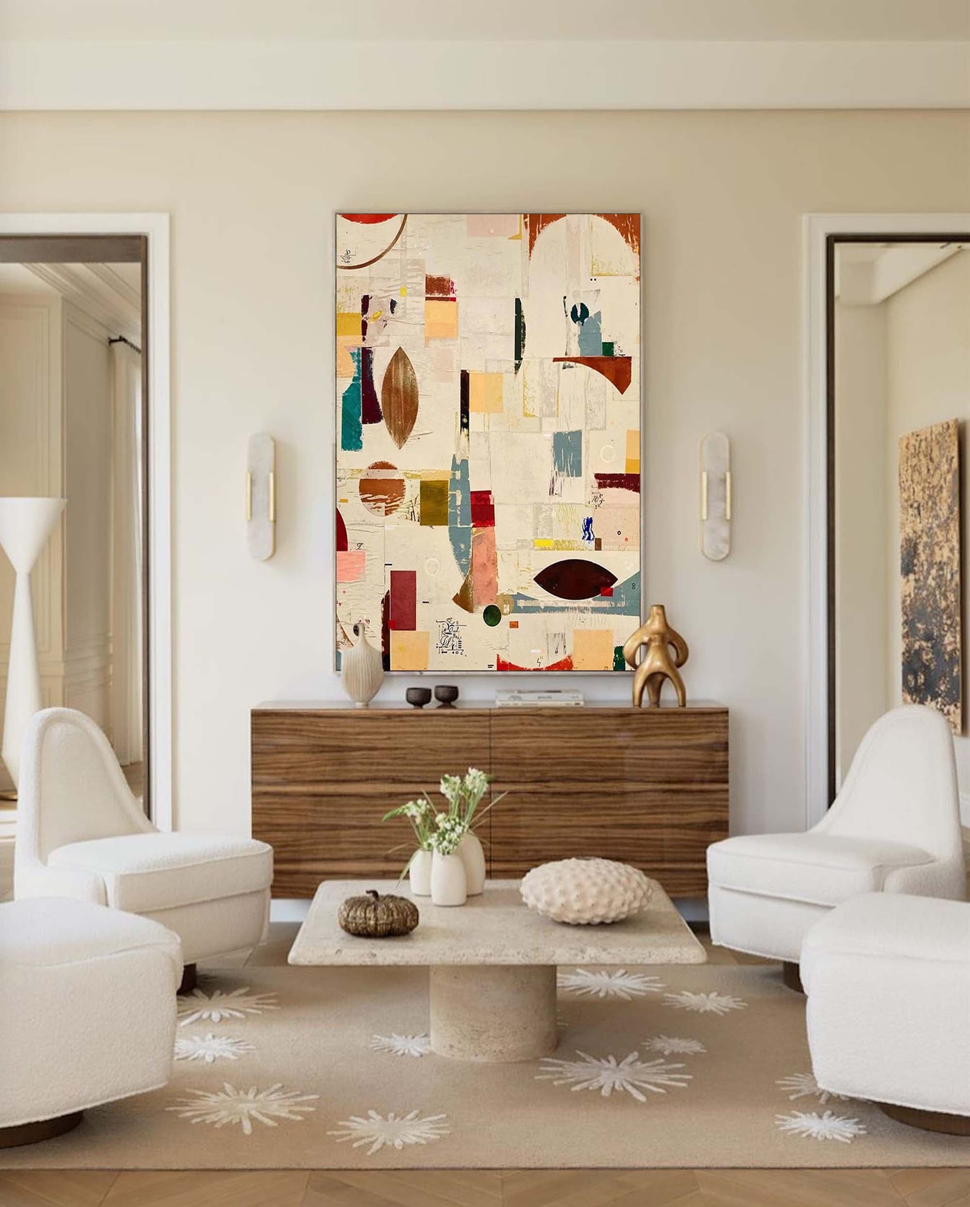 Geometric Canvas Art #GE001