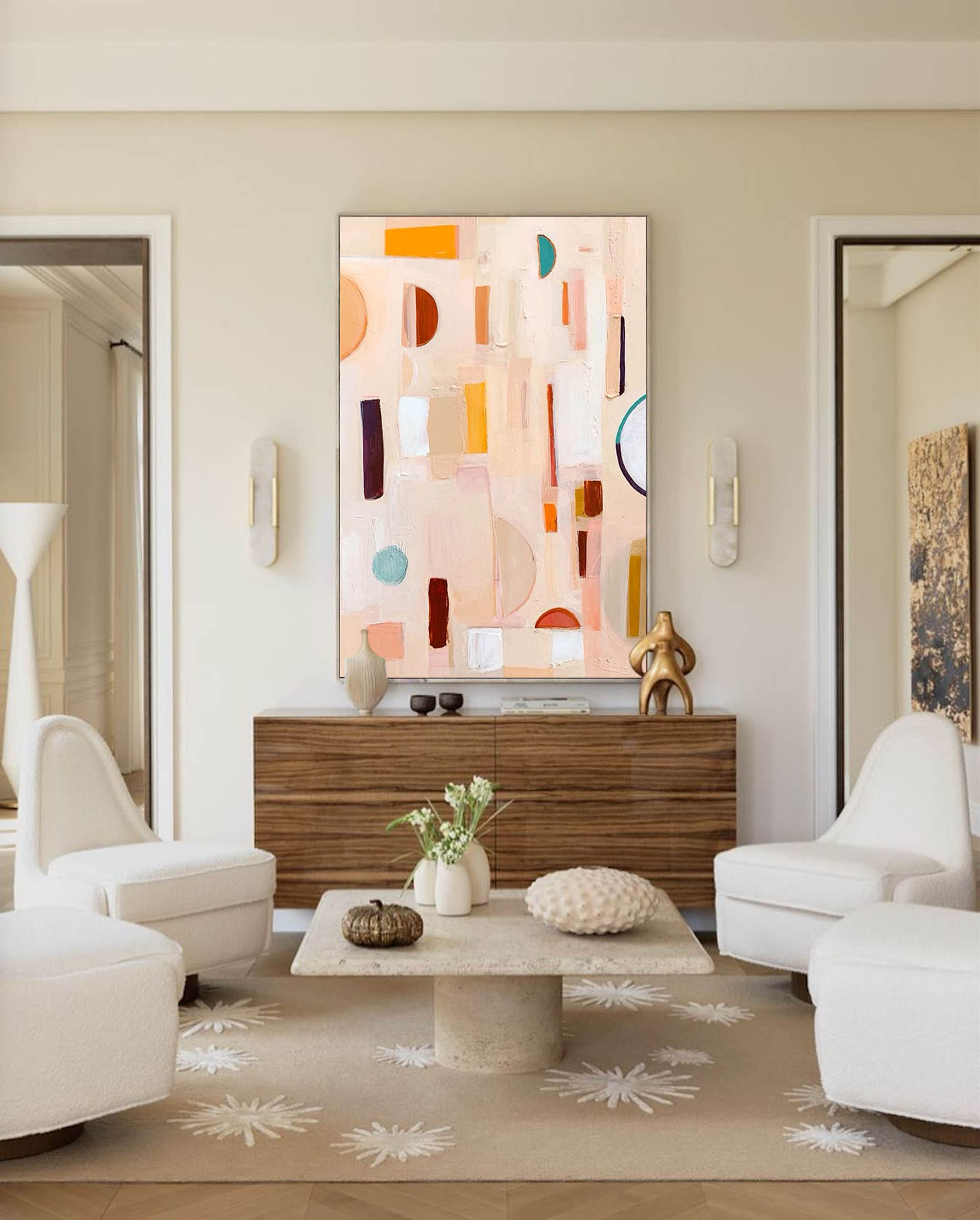Geometric Canvas Art #GE002
