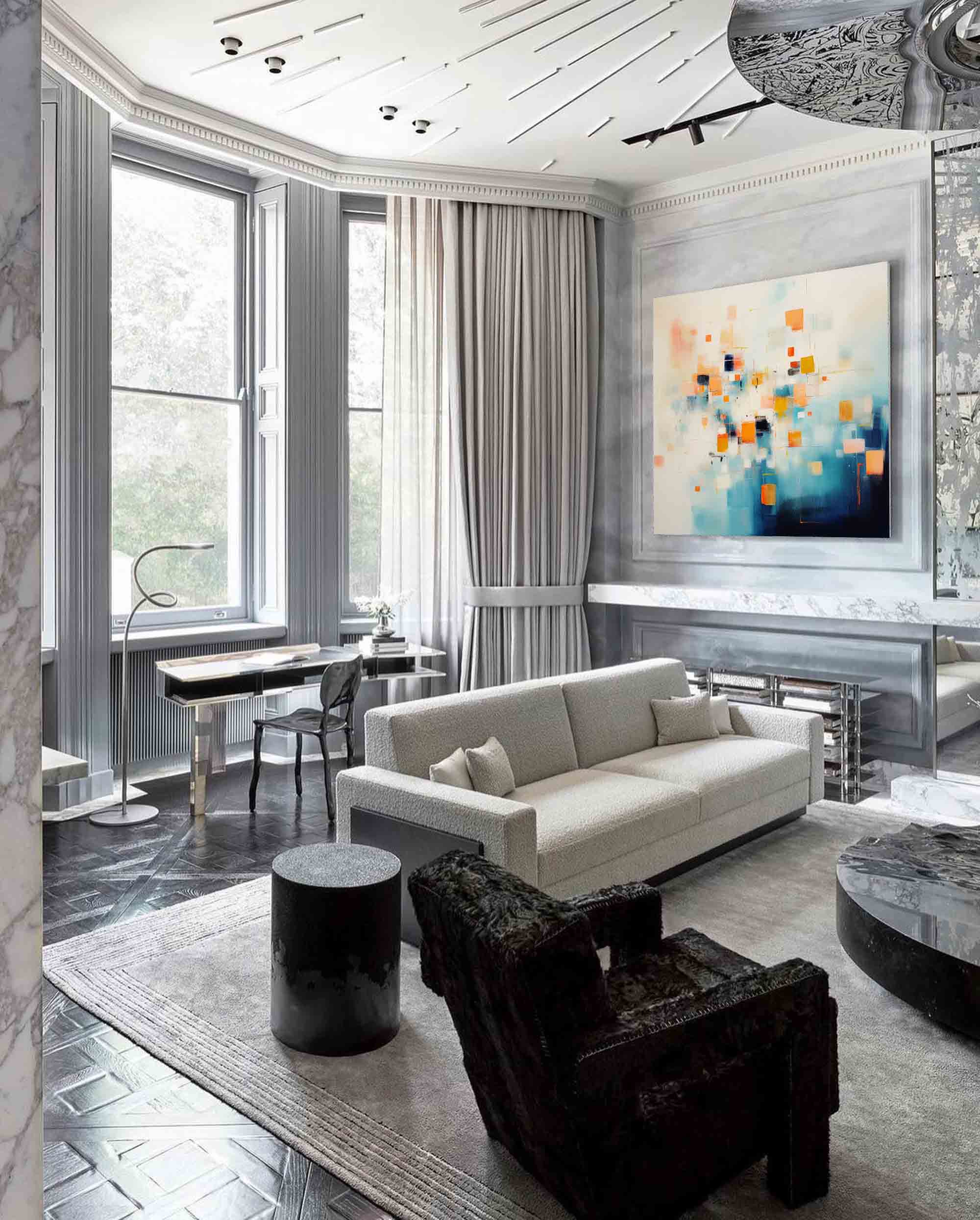 Abstract Canvas Art #AB219