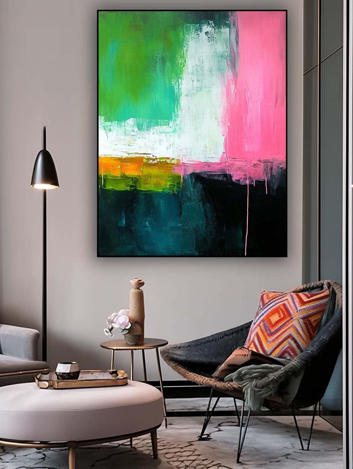 Abstract Canvas Art #AB696