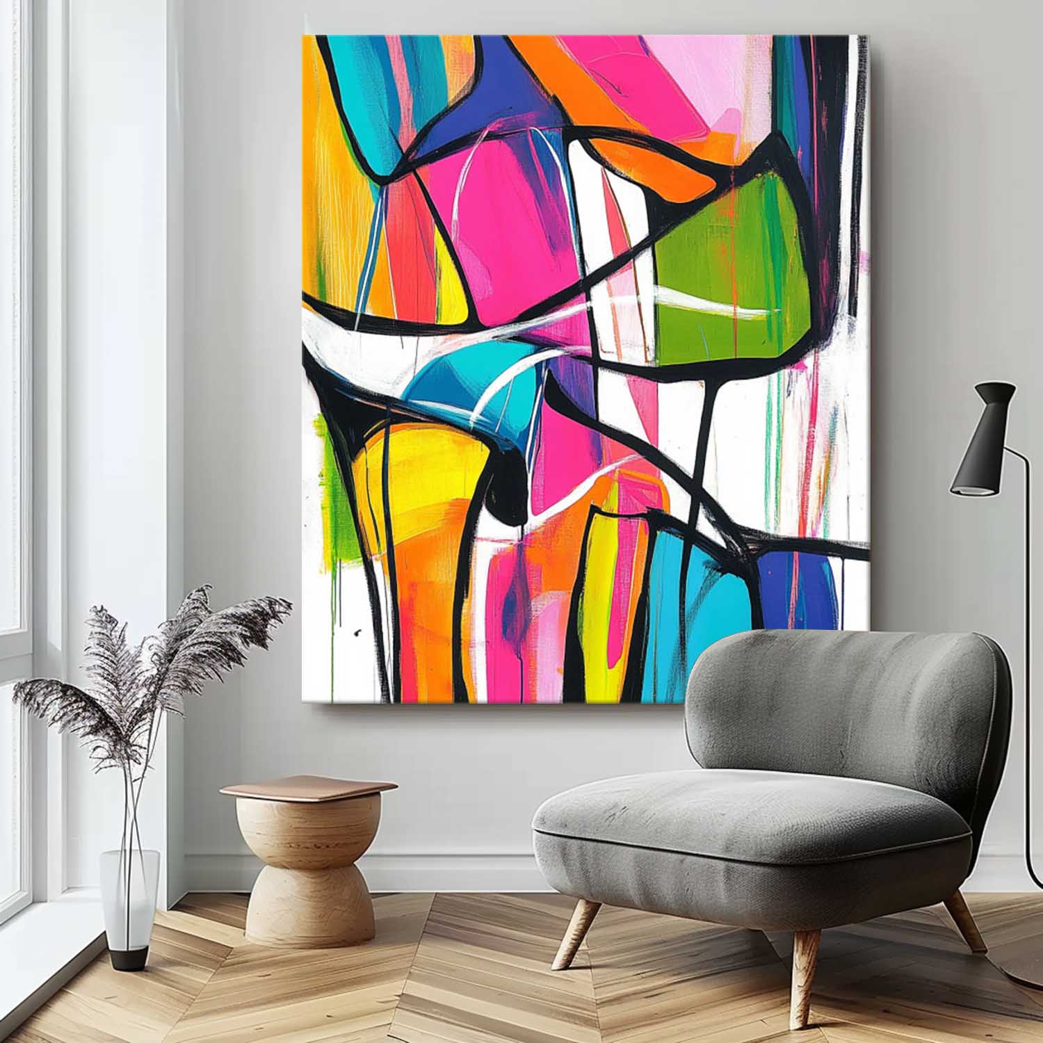Abstract Canvas Art #AB695