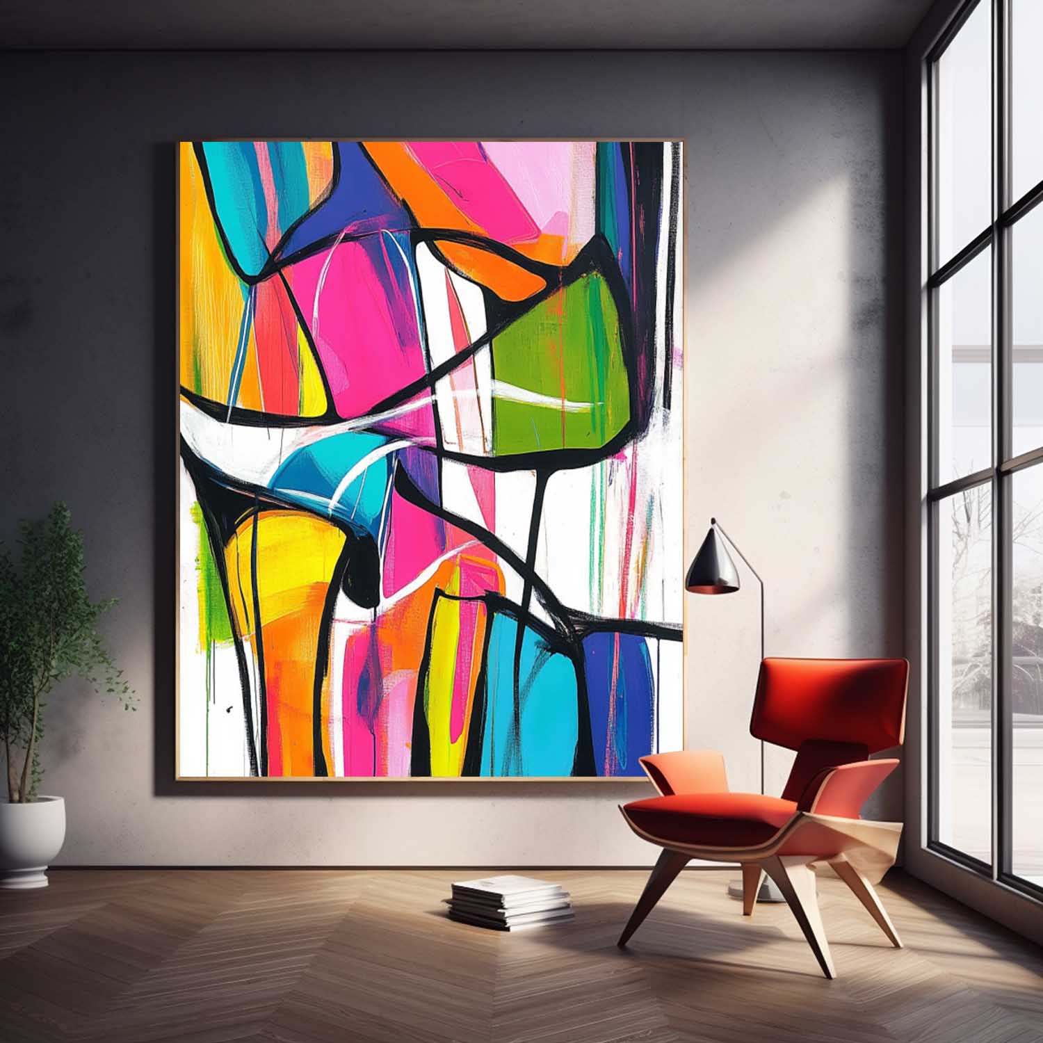 Abstract Canvas Art #AB695
