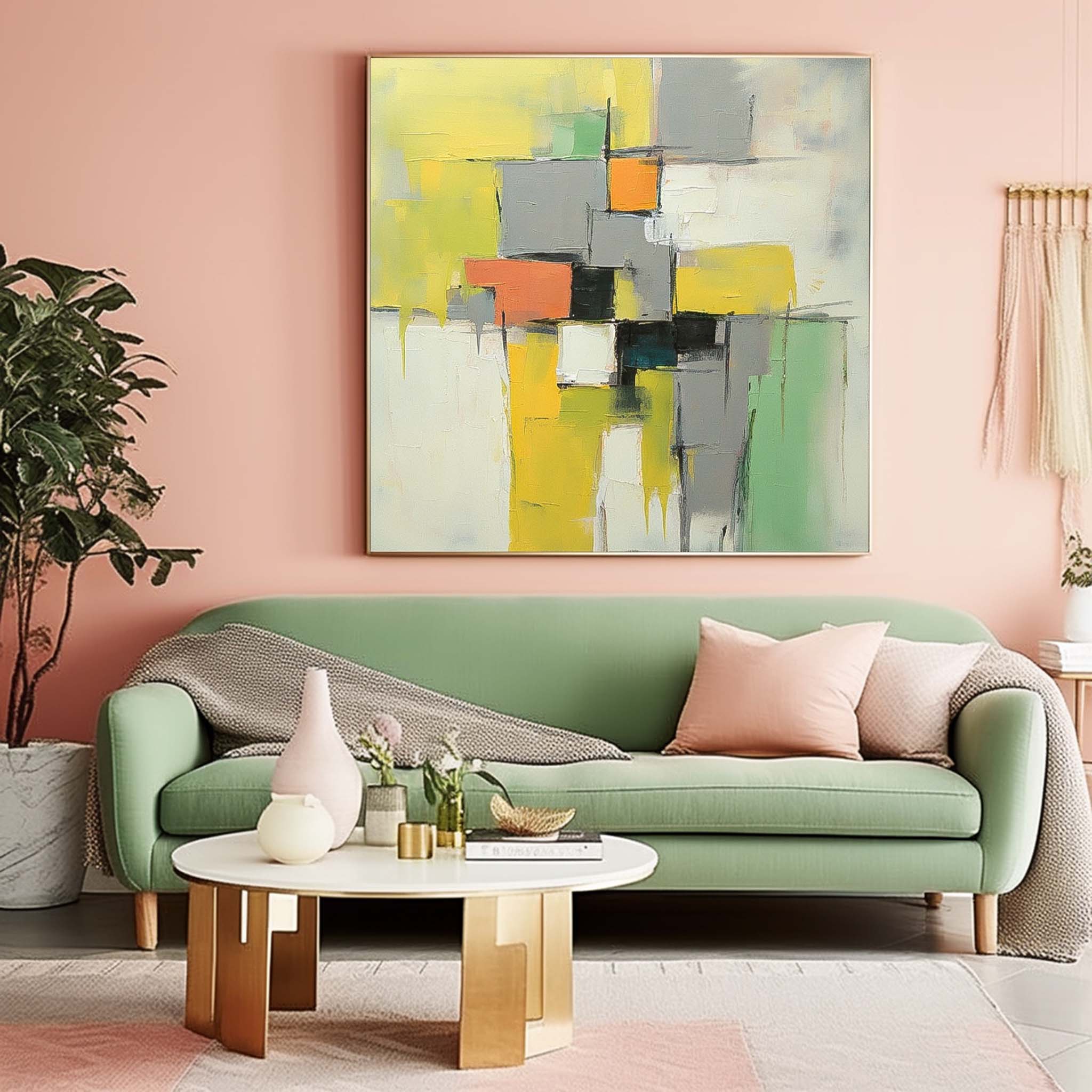 Abstract Canvas Art #AB514