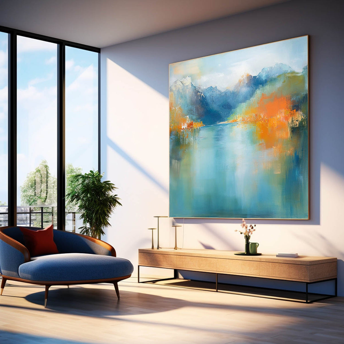 Abstract Canvas Art #AB654