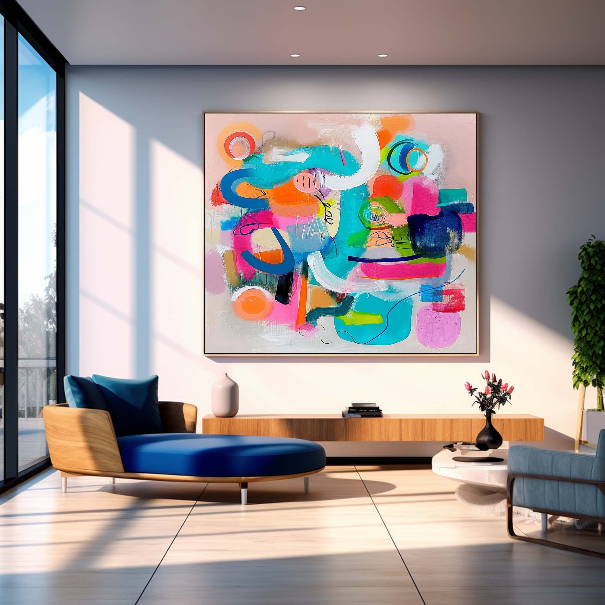 Abstract Canvas Art #AB448