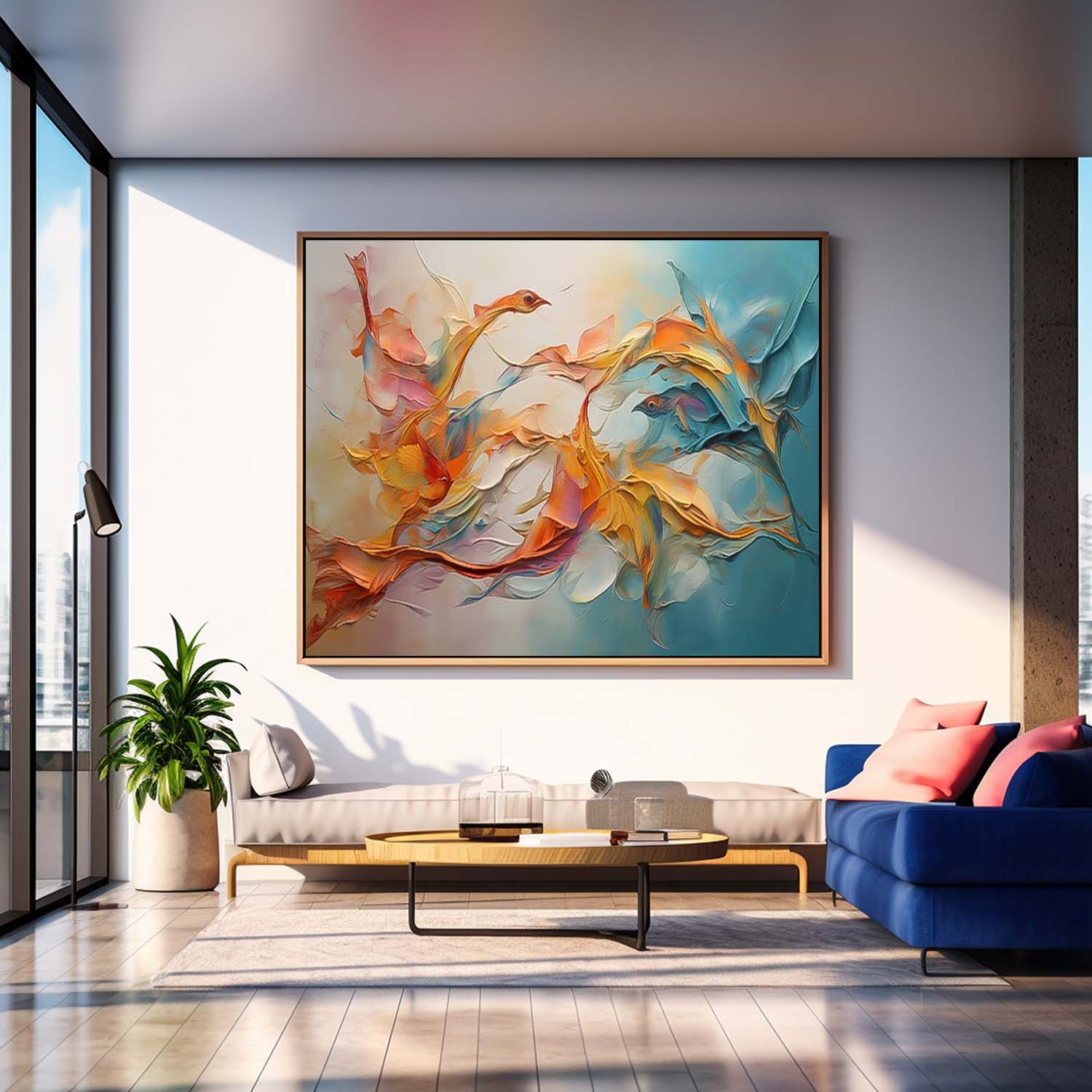 Abstract Canvas Art #AB522