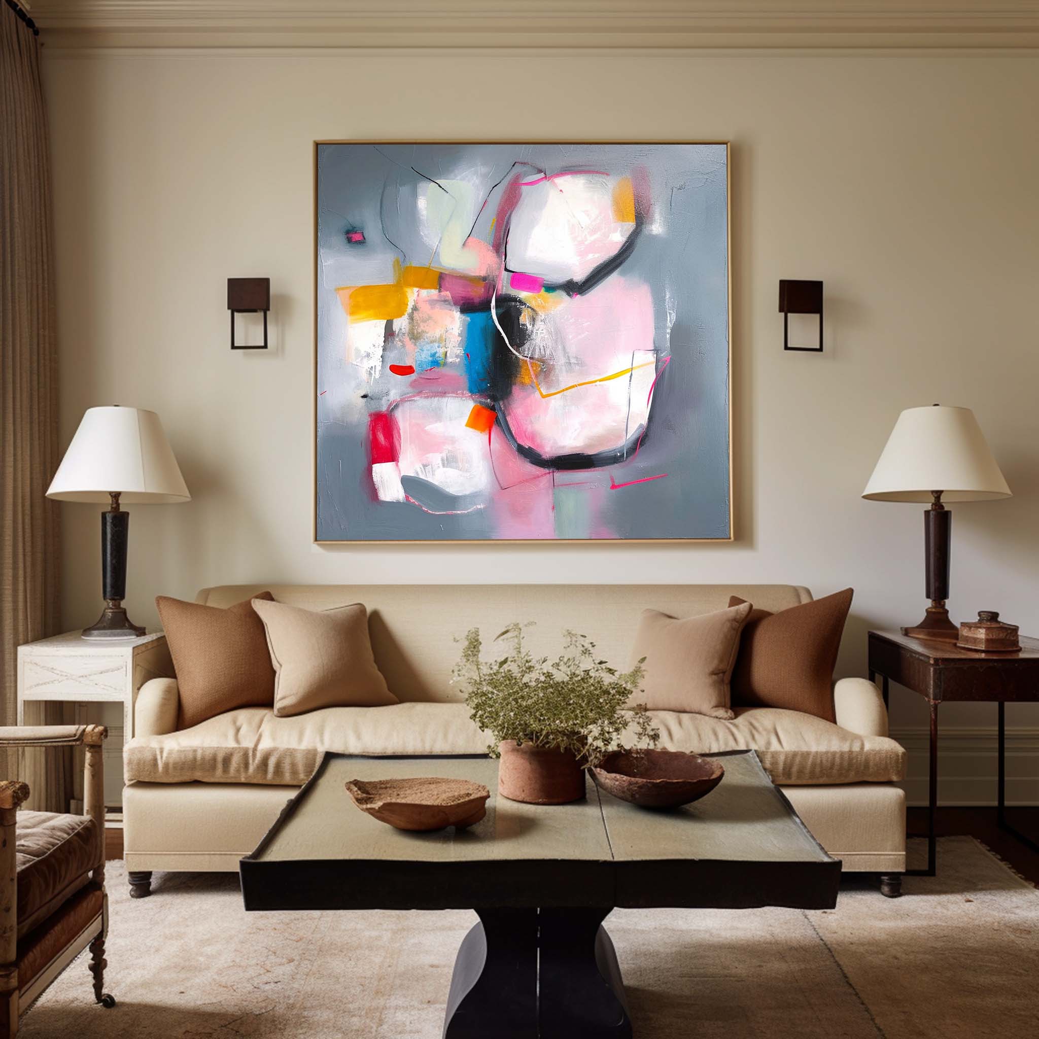 Abstract Canvas Art #AB418