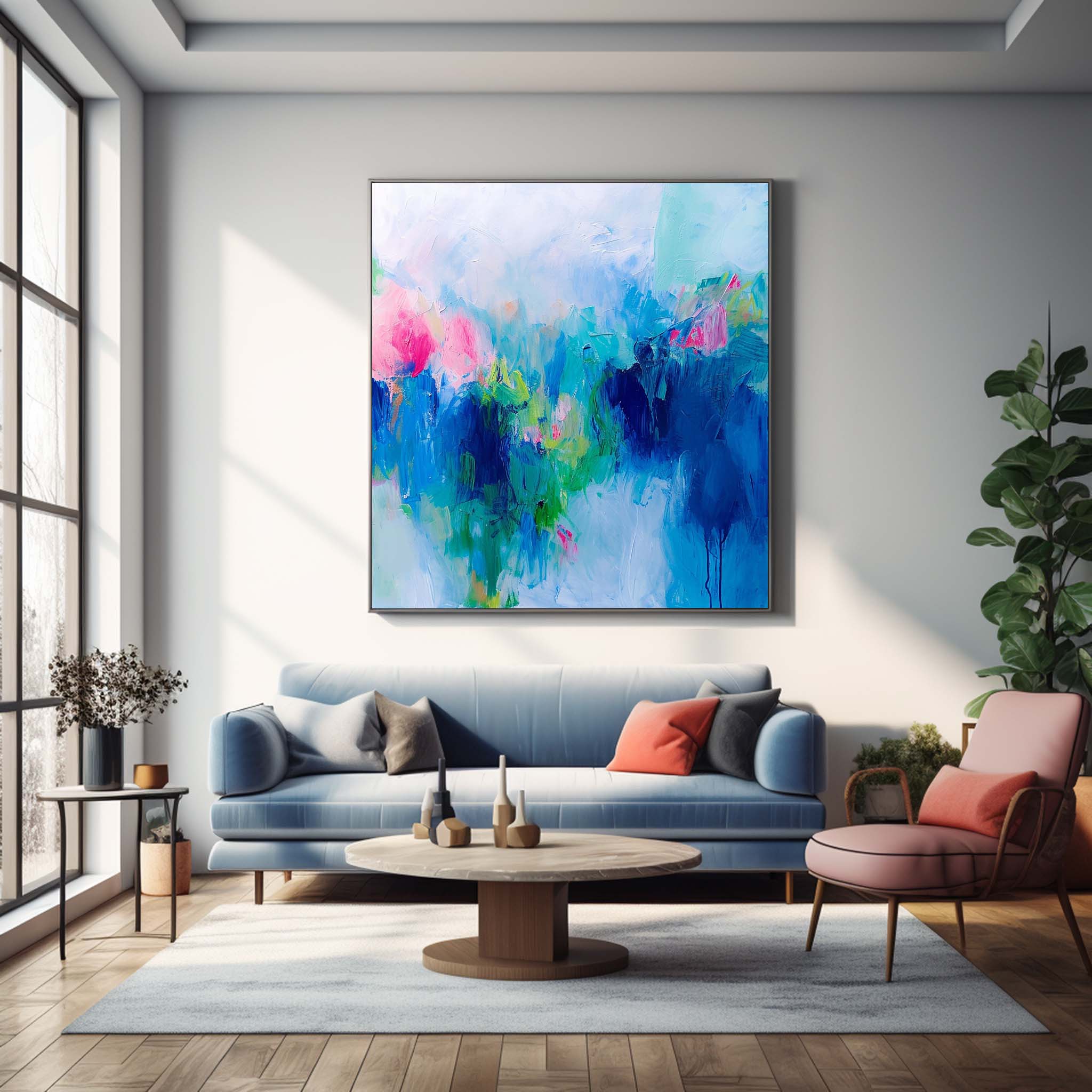Abstract Canvas Art #AB464