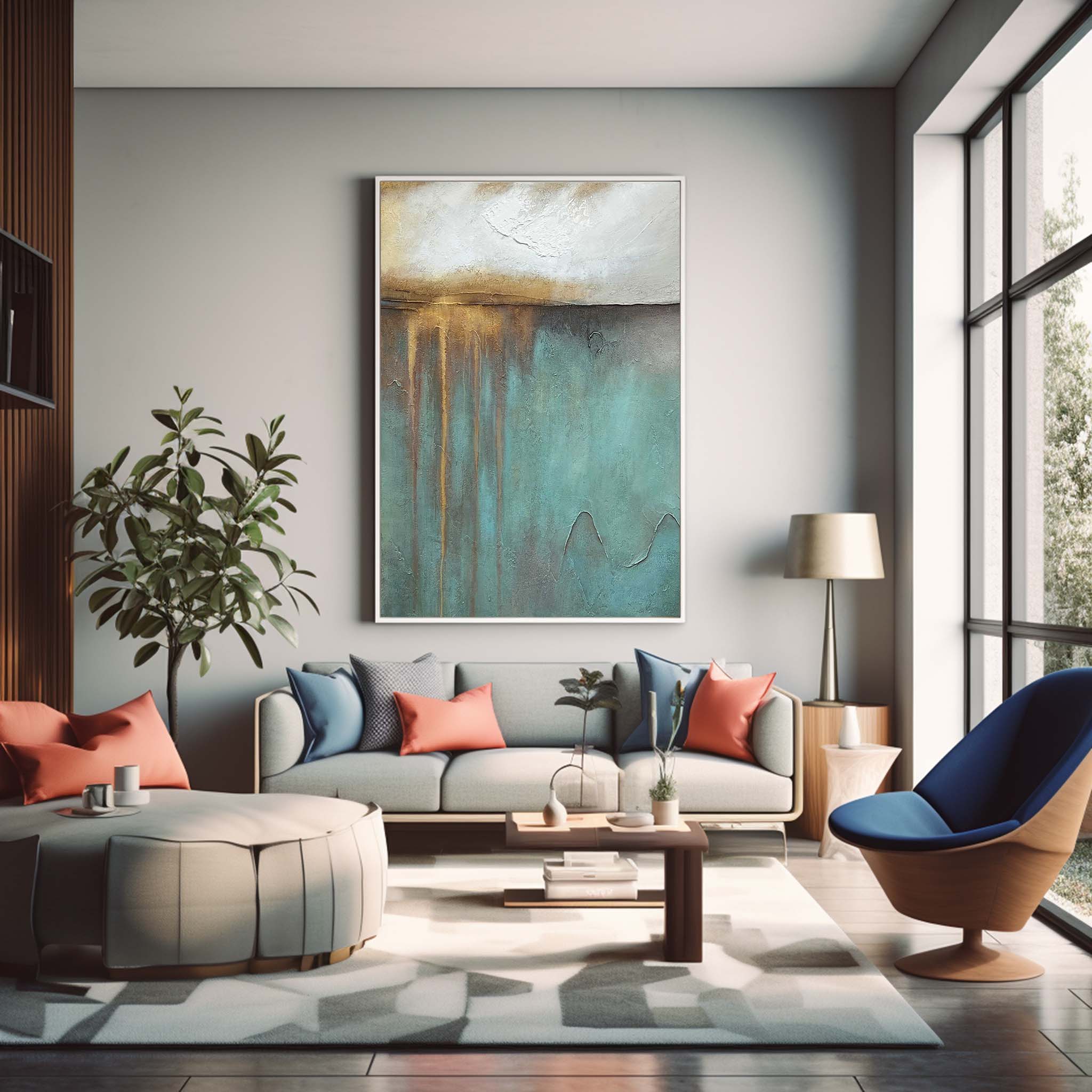 Abstract Canvas Art #AB399