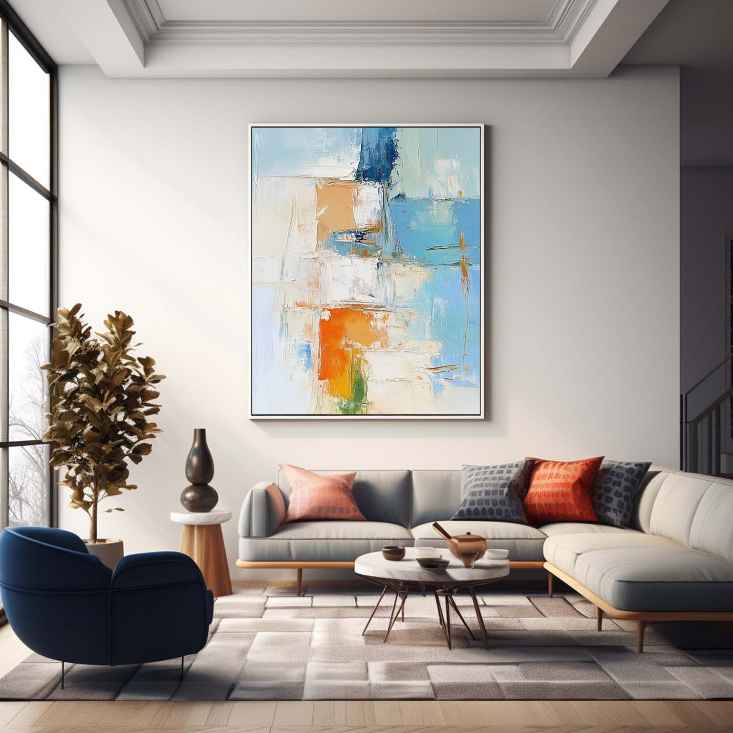 Abstract Canvas Art #AB604