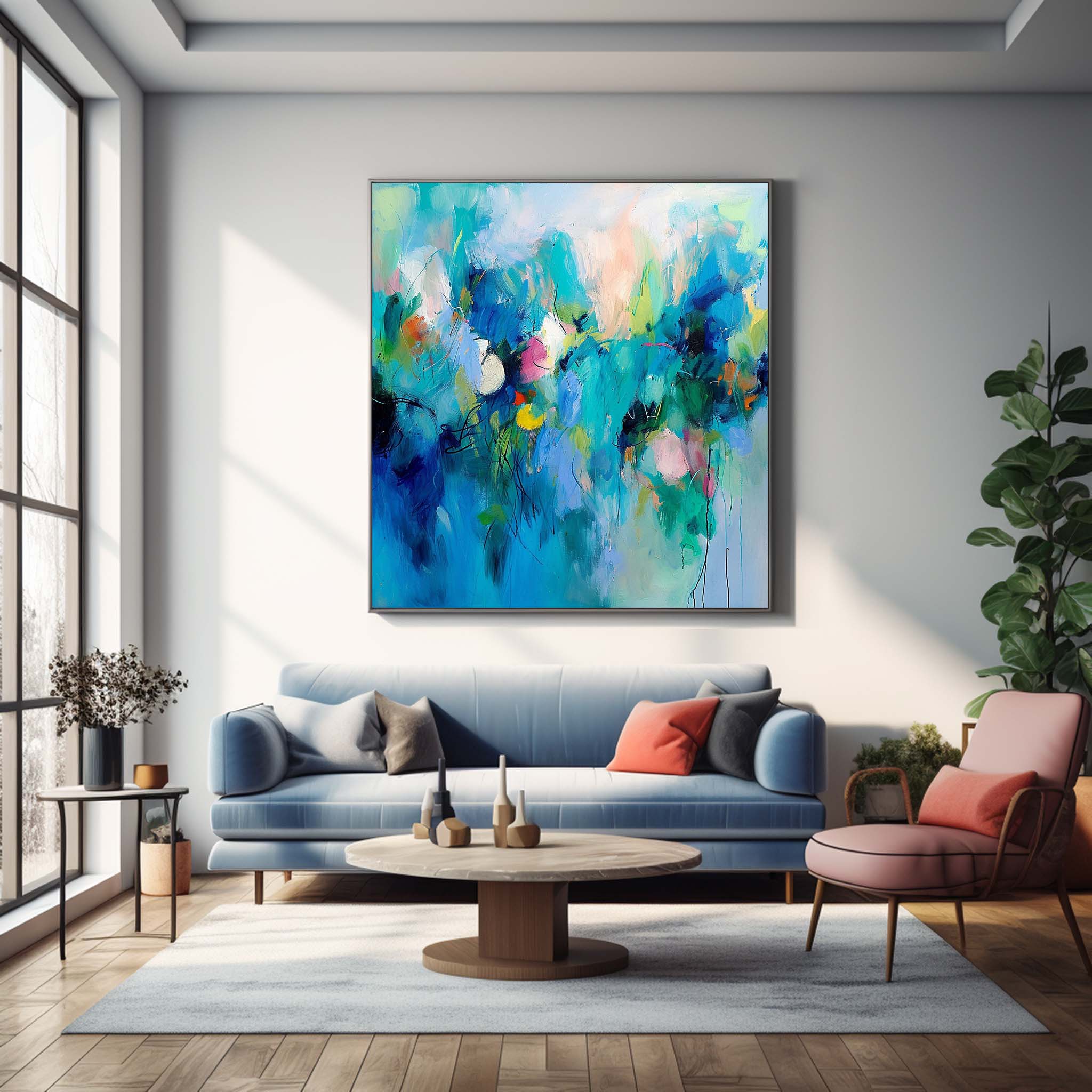 Abstract Canvas Art #AB425