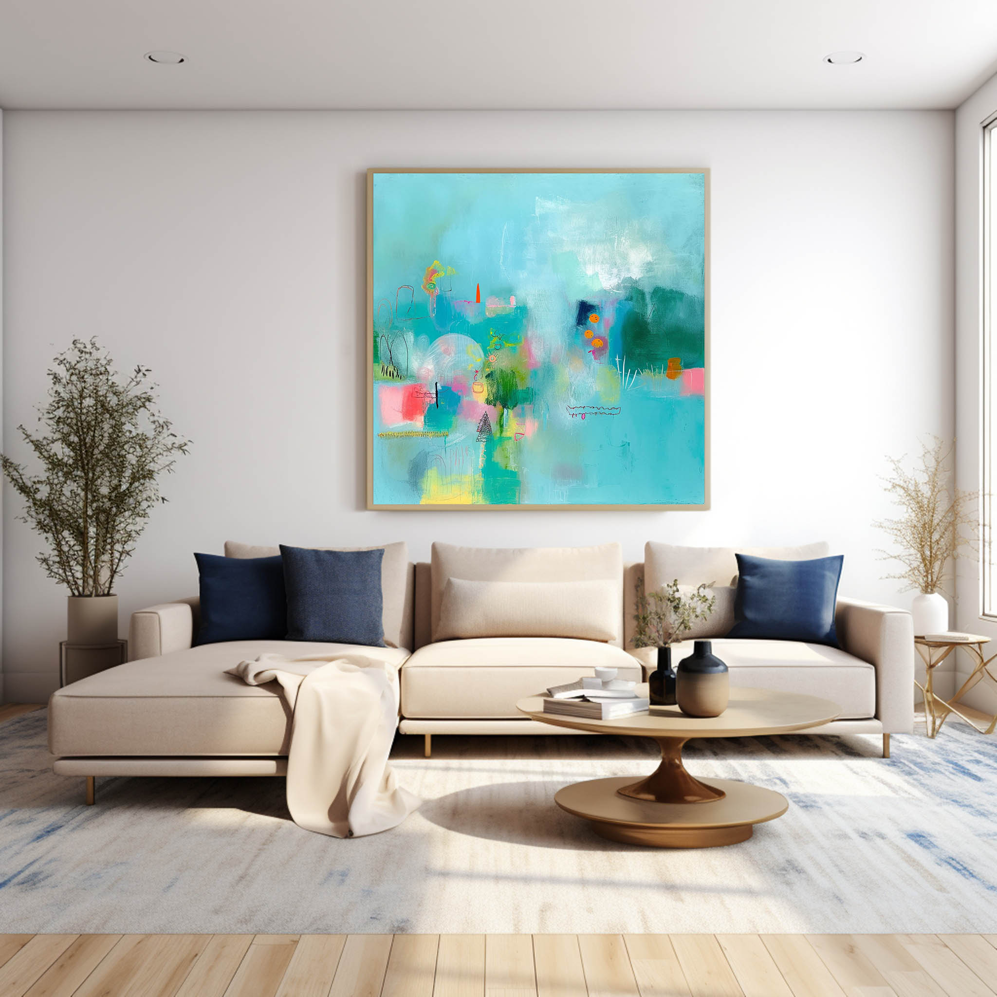 Abstract Canvas Art #AB449