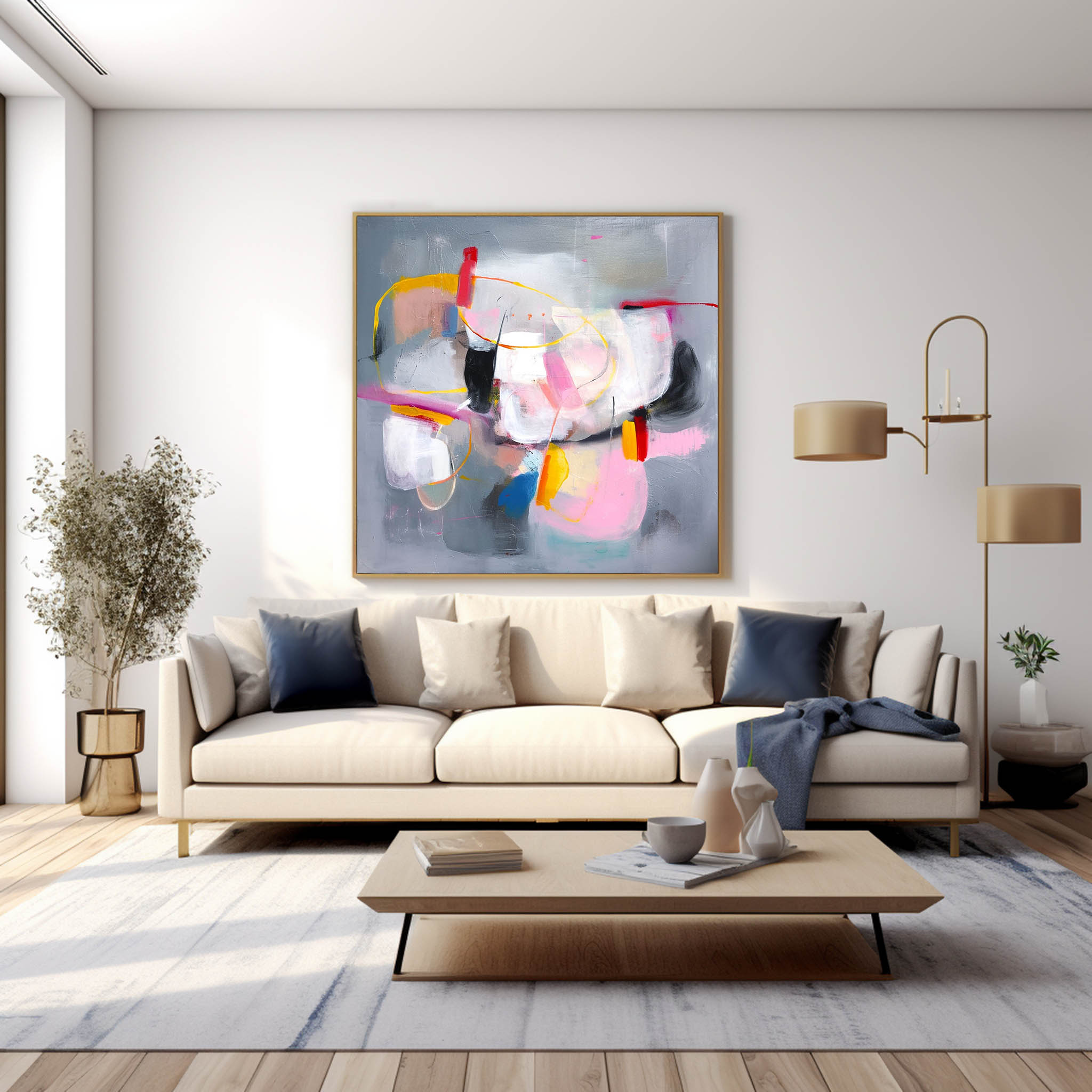 Abstract Canvas Art #AB419