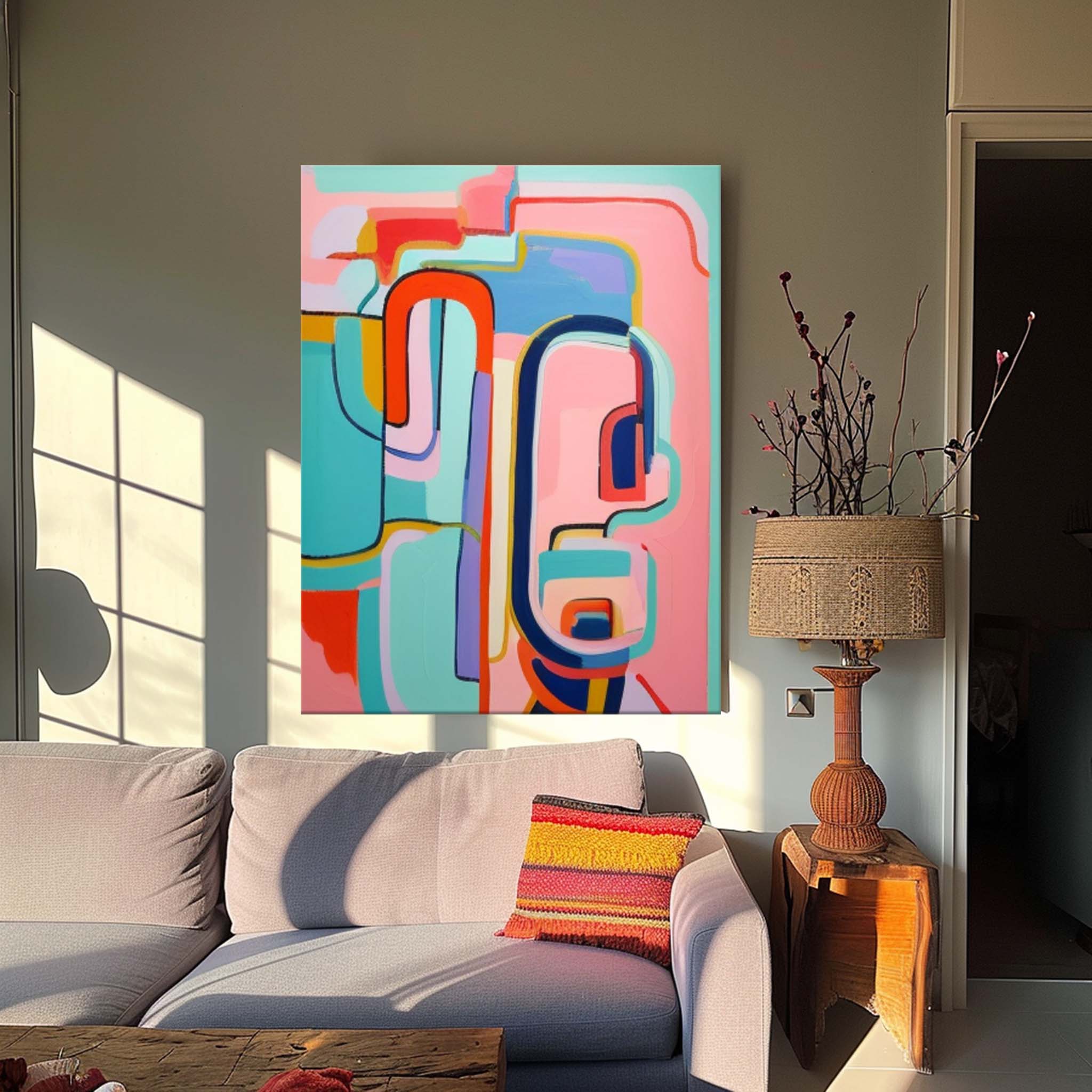 Abstract Canvas Art #AB436