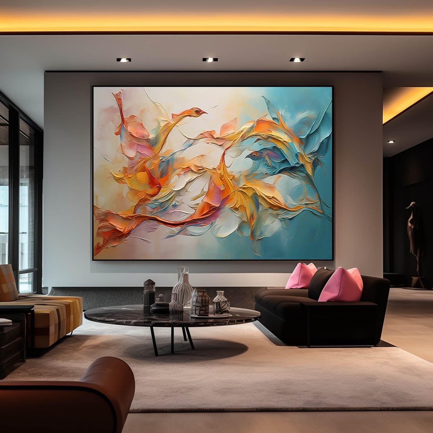 Abstract Canvas Art #AB522