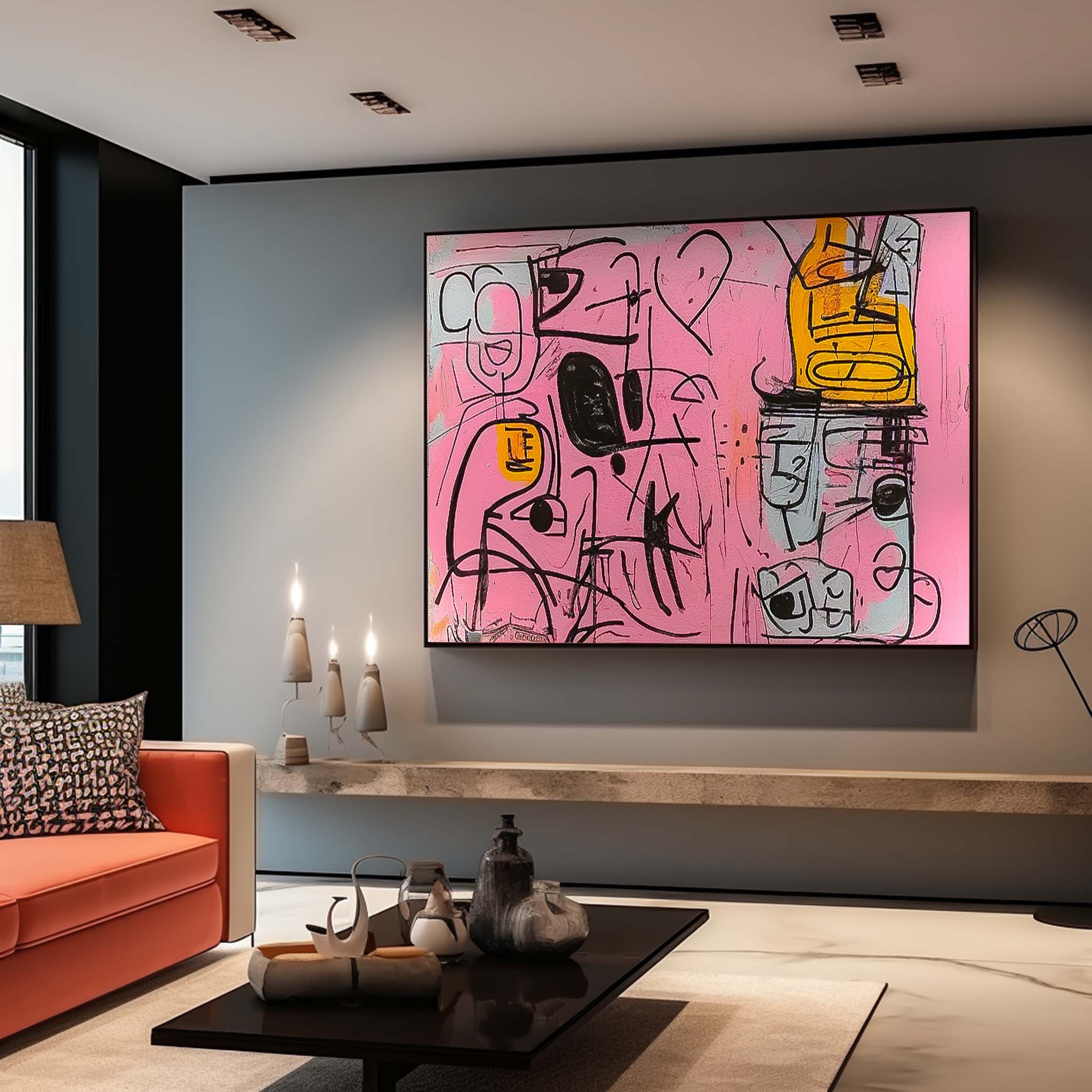 Abstract Canvas Art #AB476