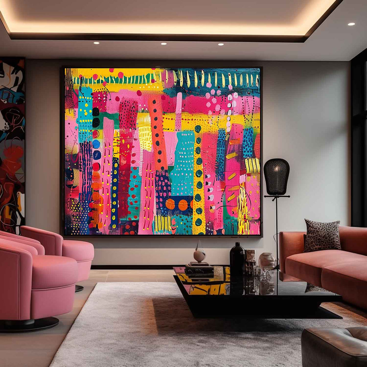 Abstract Canvas Art #AB678