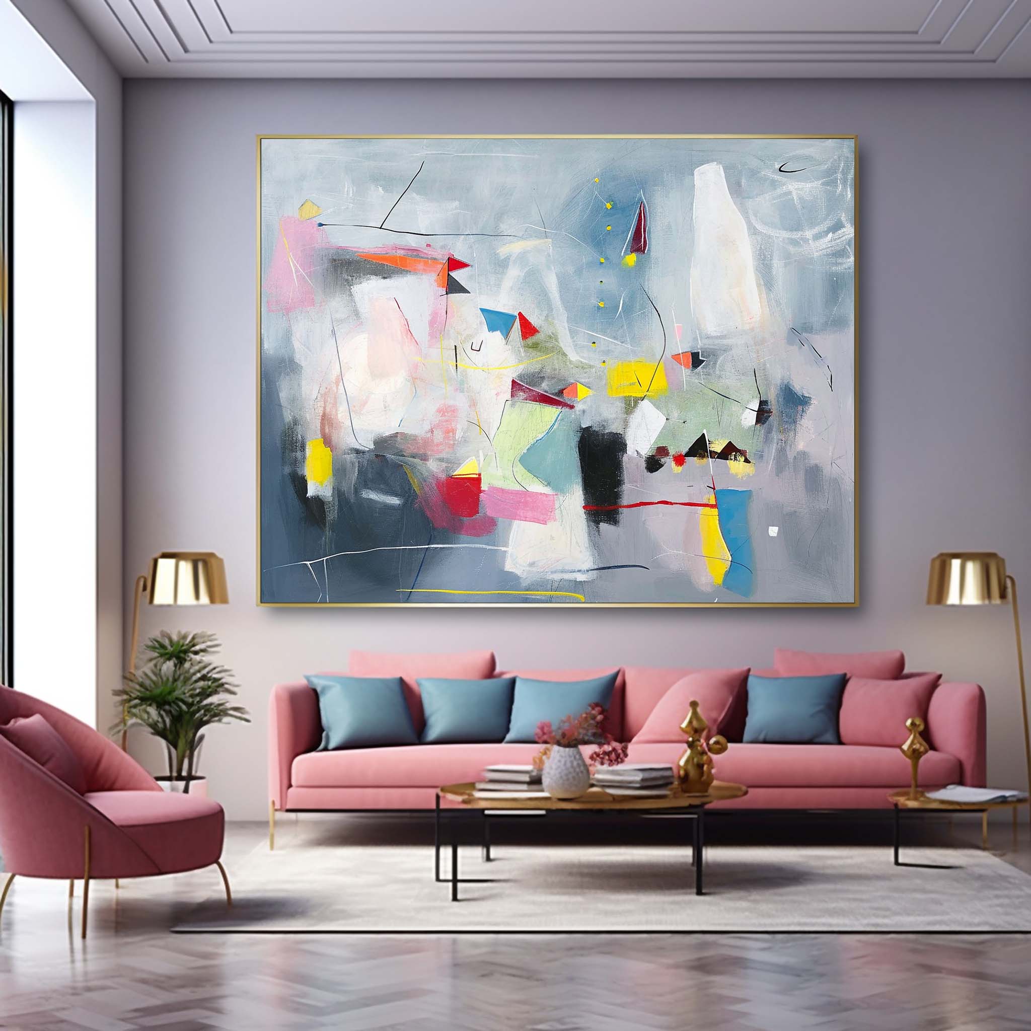 Abstract Canvas Art #AB431
