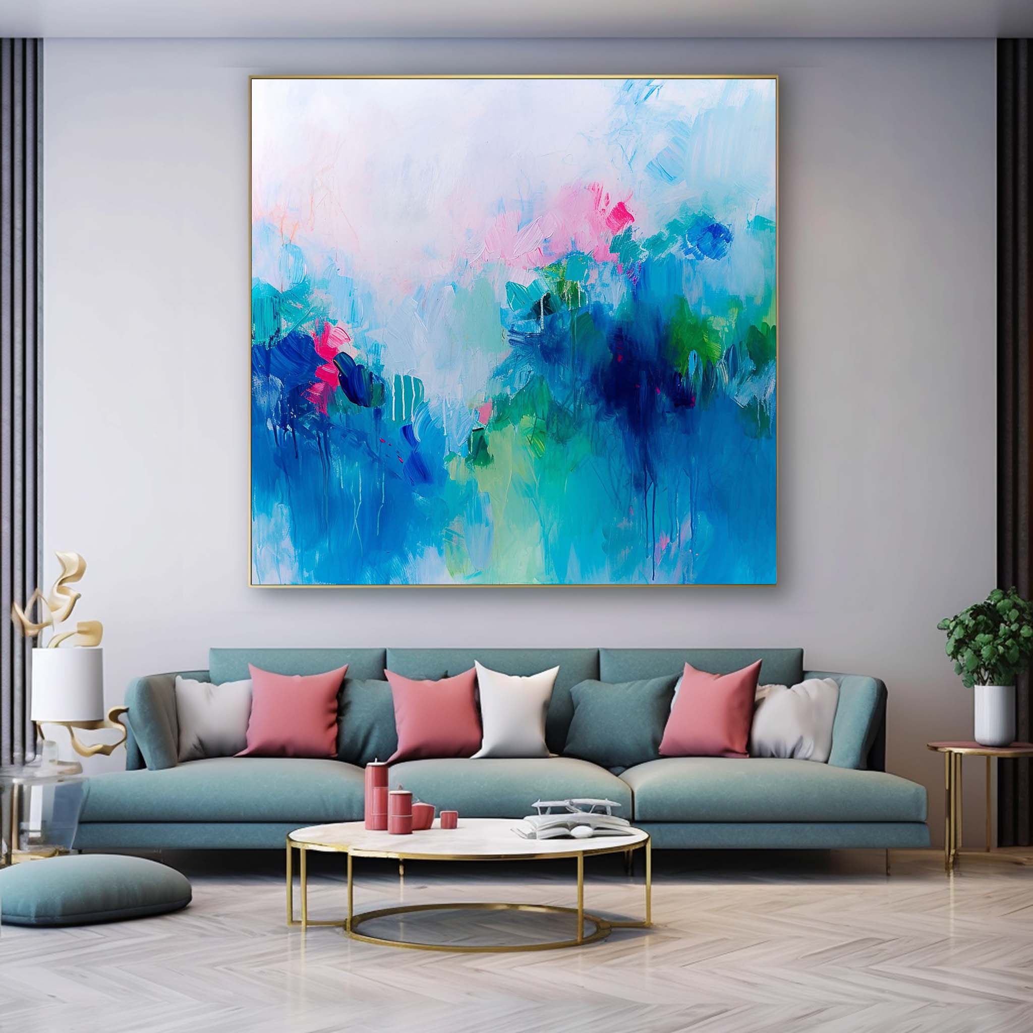 Abstract Canvas Art #AB465