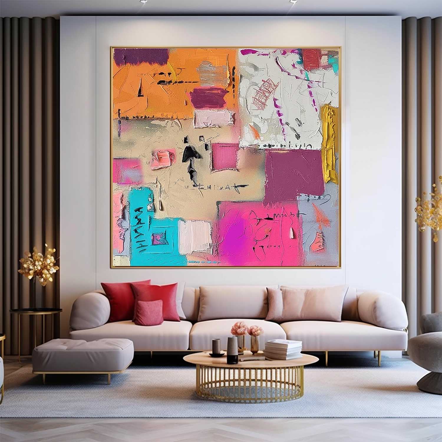 Abstract Canvas Art #AB566