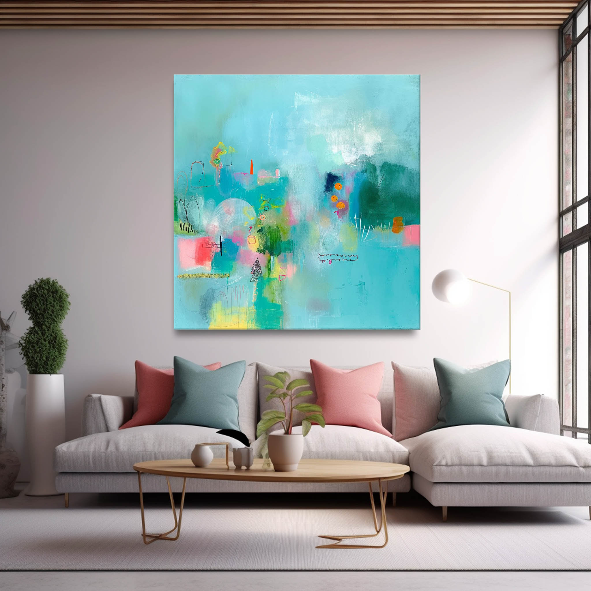 Abstract Canvas Art #AB449