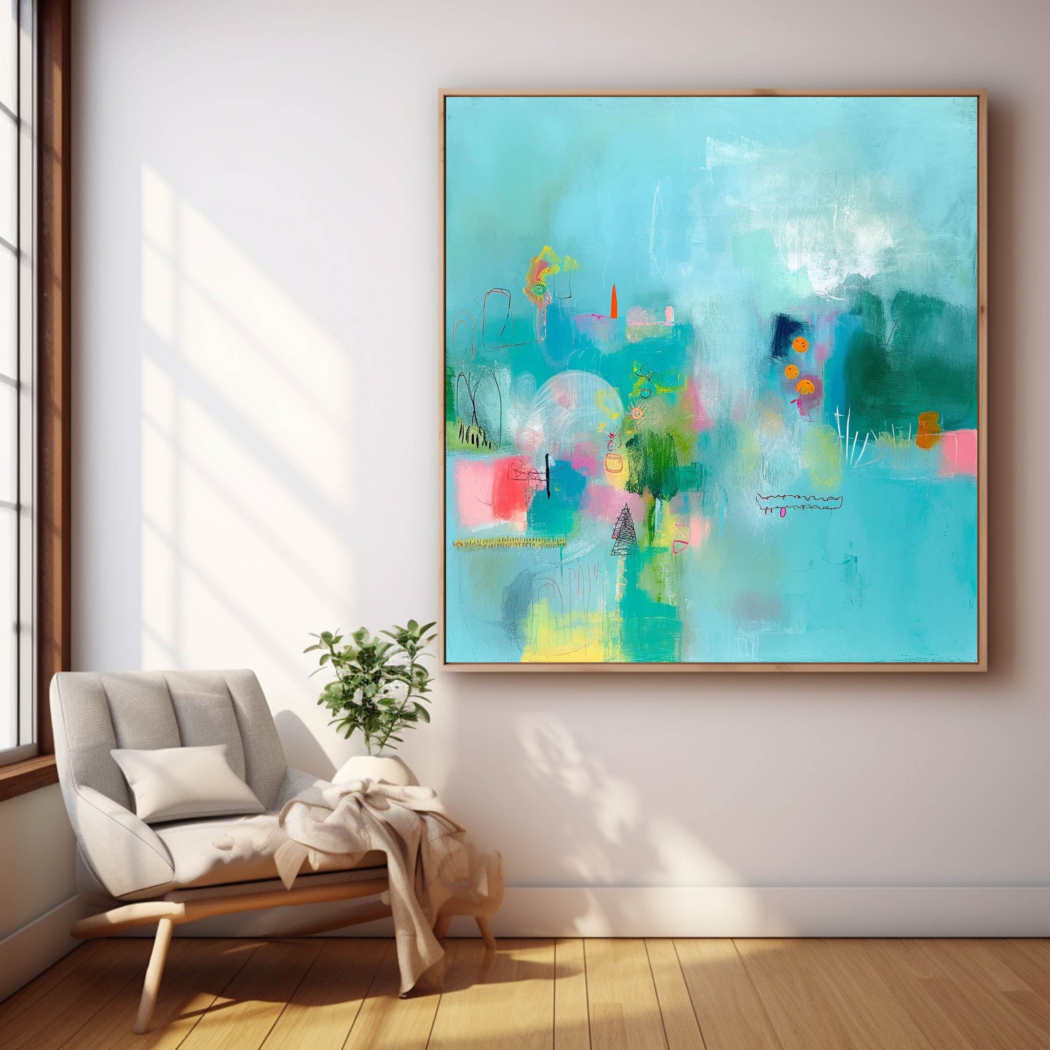 Abstract Canvas Art #AB449