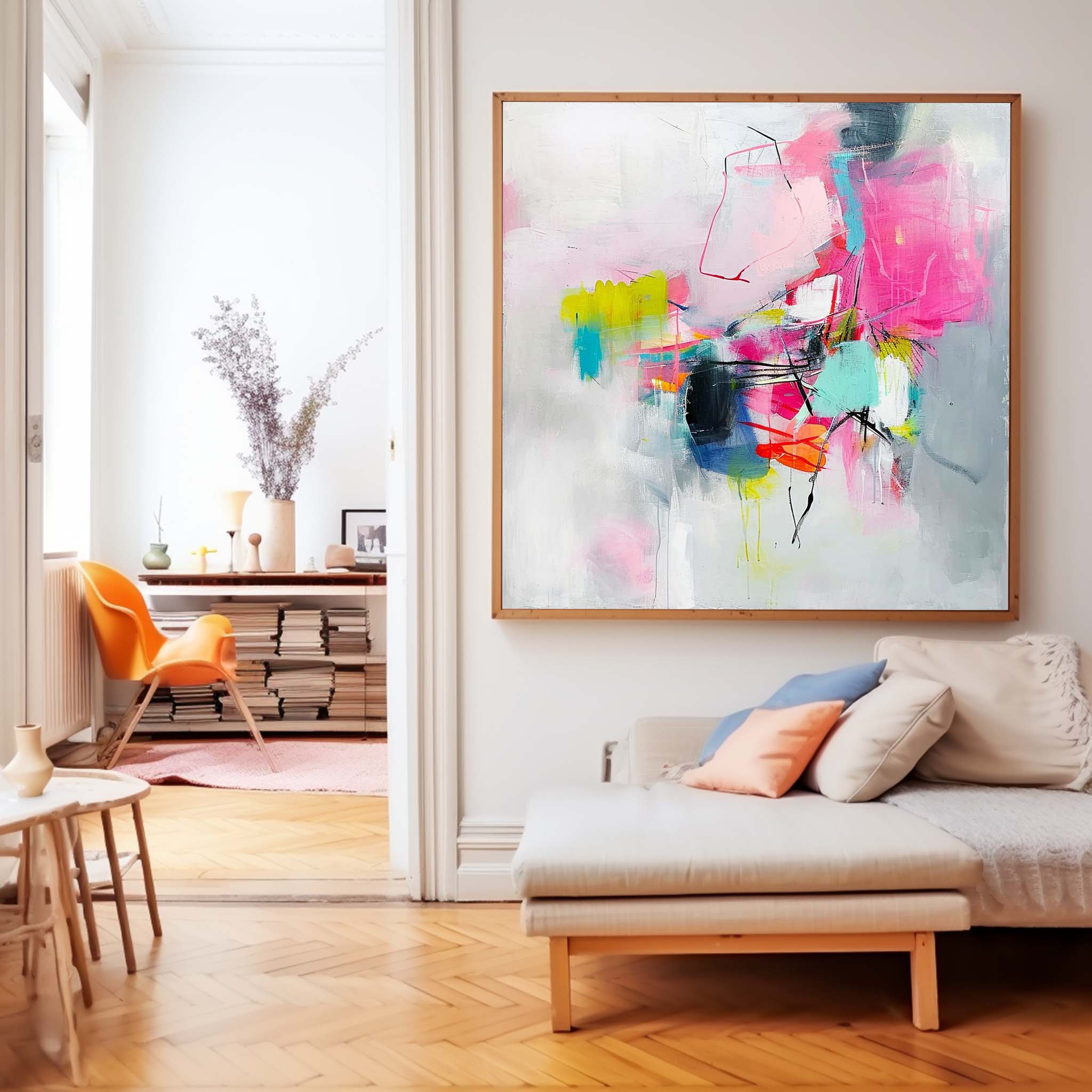 Abstract Canvas Art #AB466