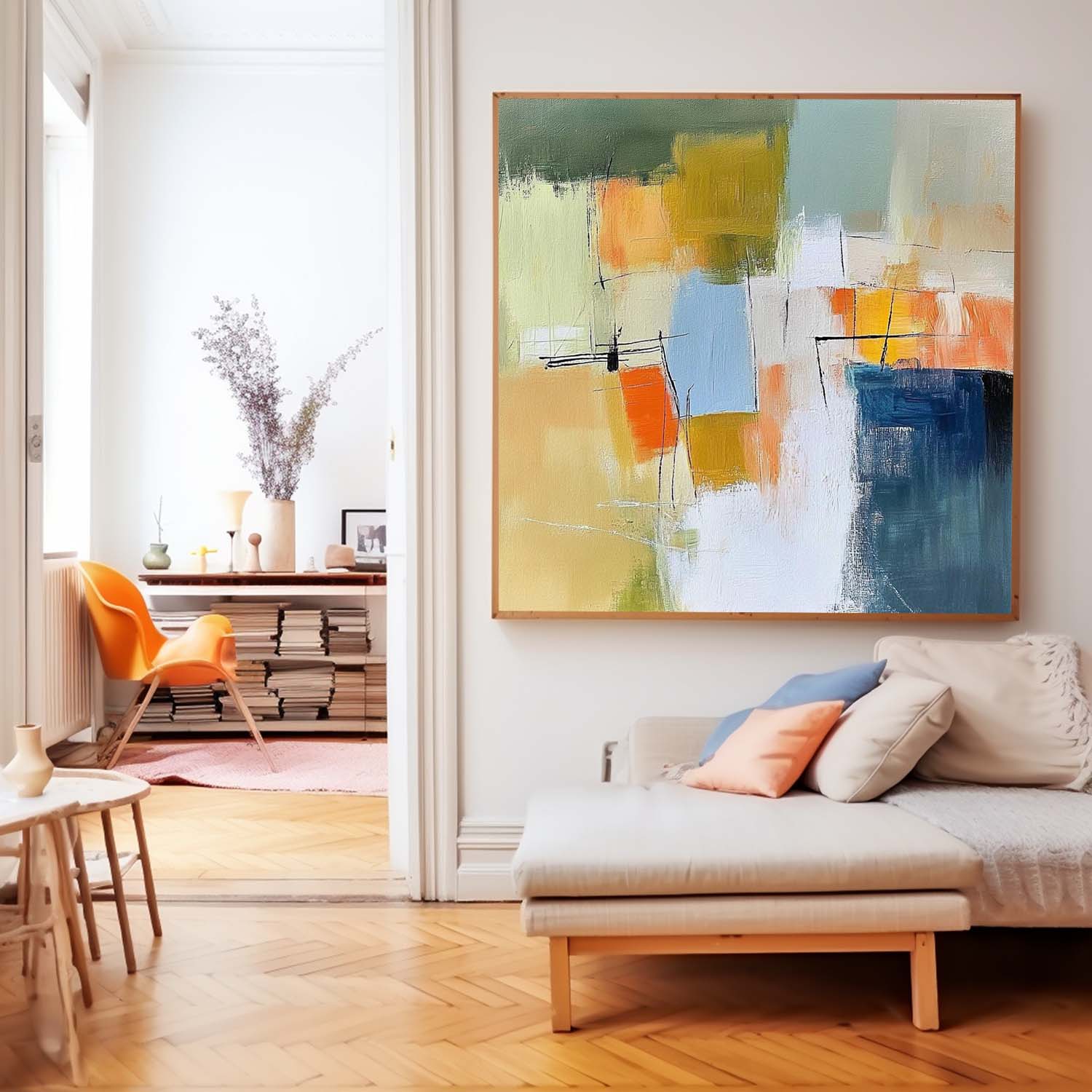 Abstract Canvas Art #AB664