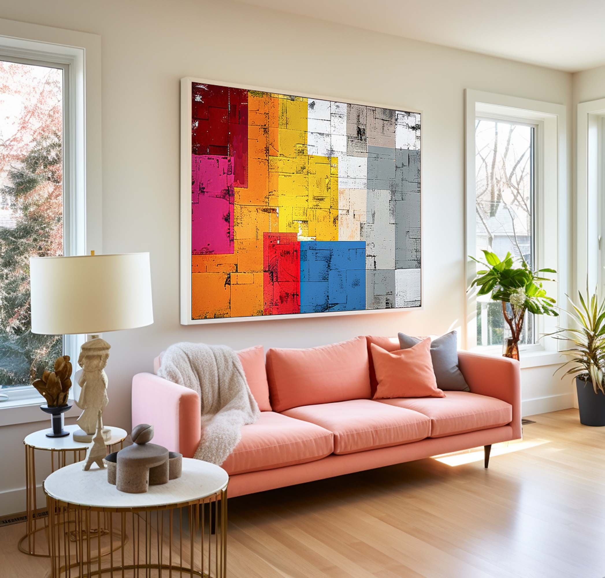 Abstract Canvas Art #AB489
