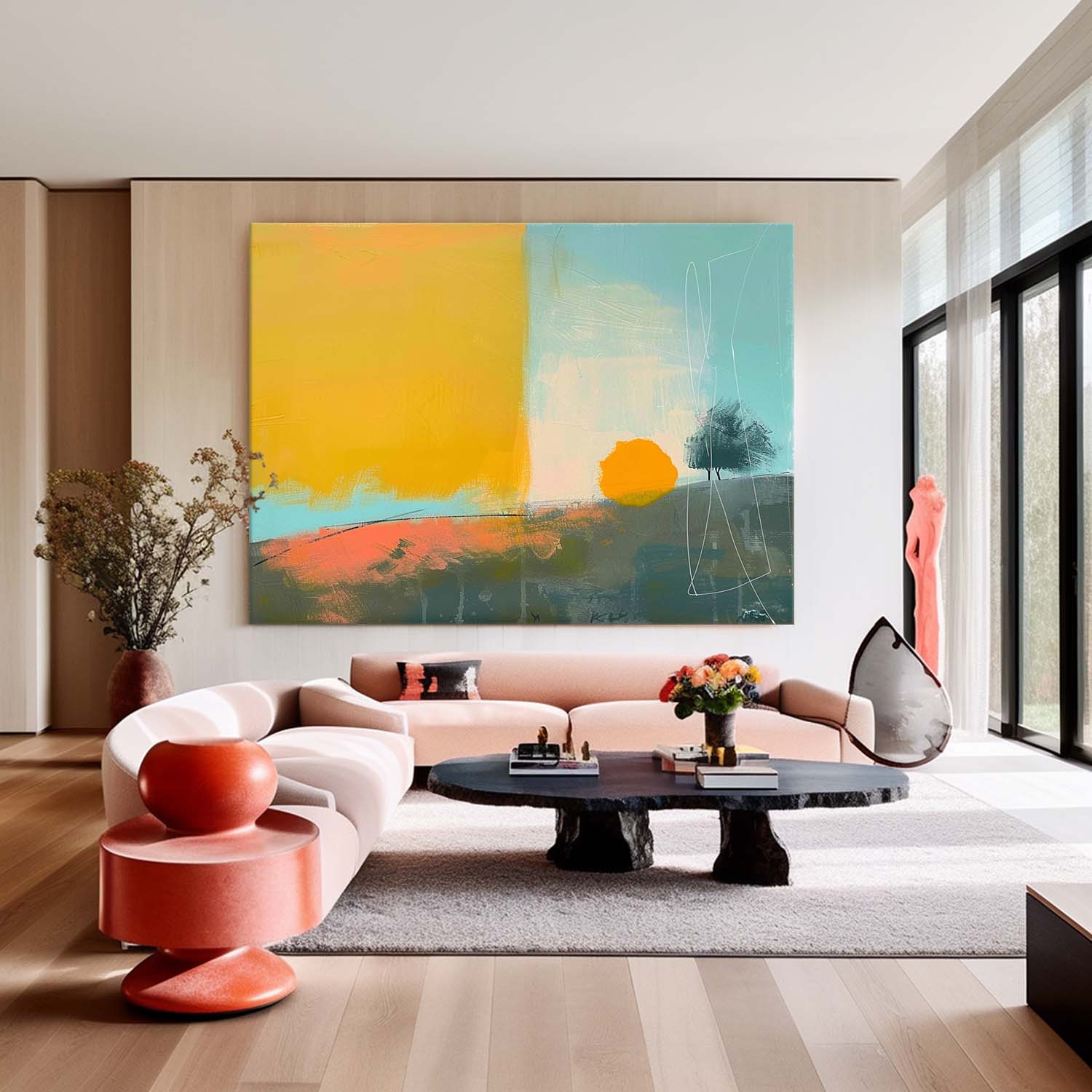 Abstract Canvas Art #AB659
