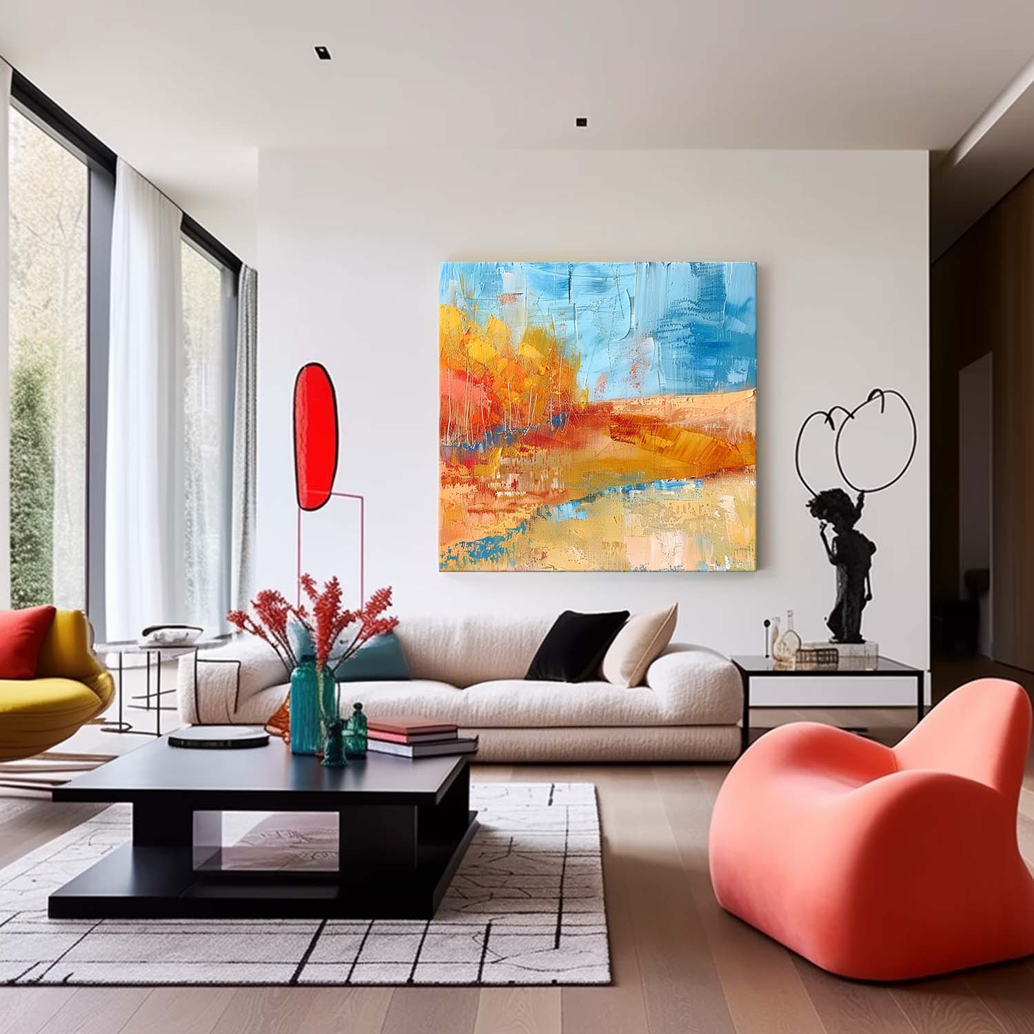 Abstract Canvas Art #AB642