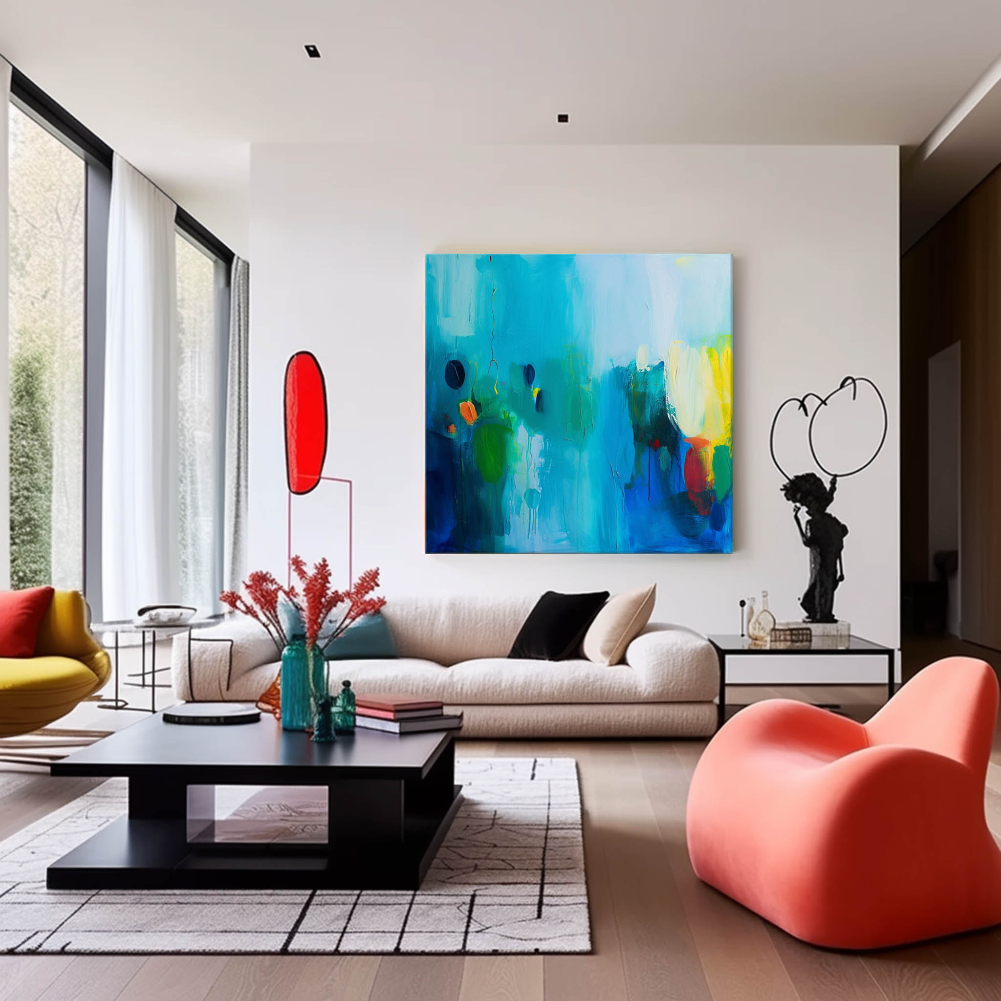 Abstract Canvas Art #AB389