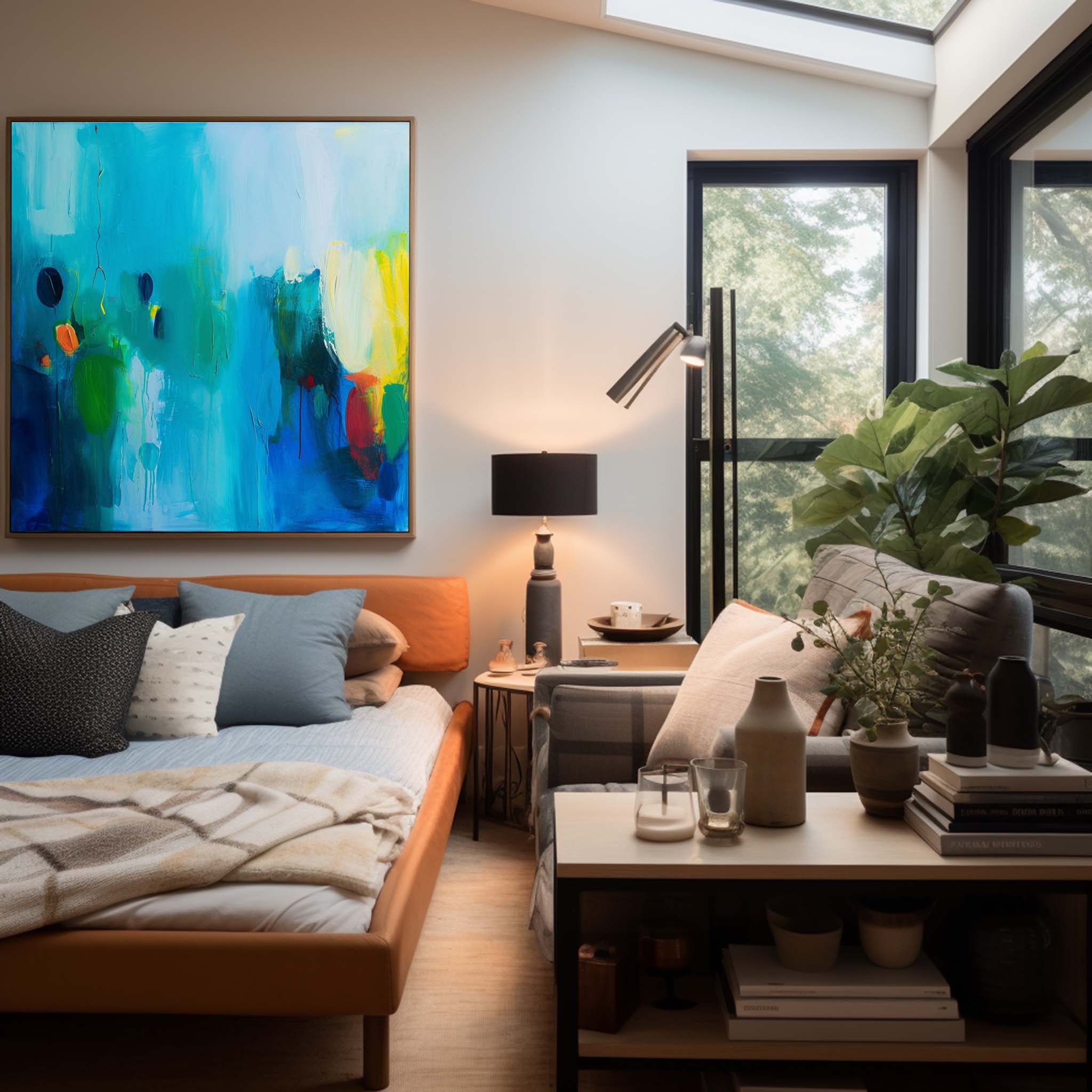 Abstract Canvas Art #AB389