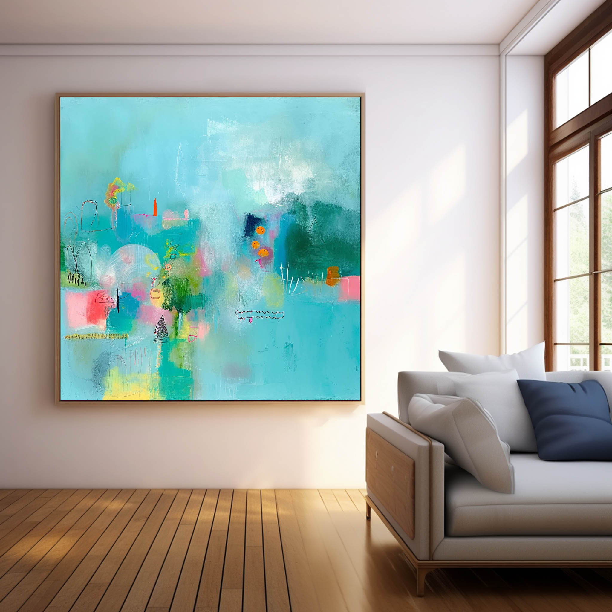 Abstract Canvas Art #AB449