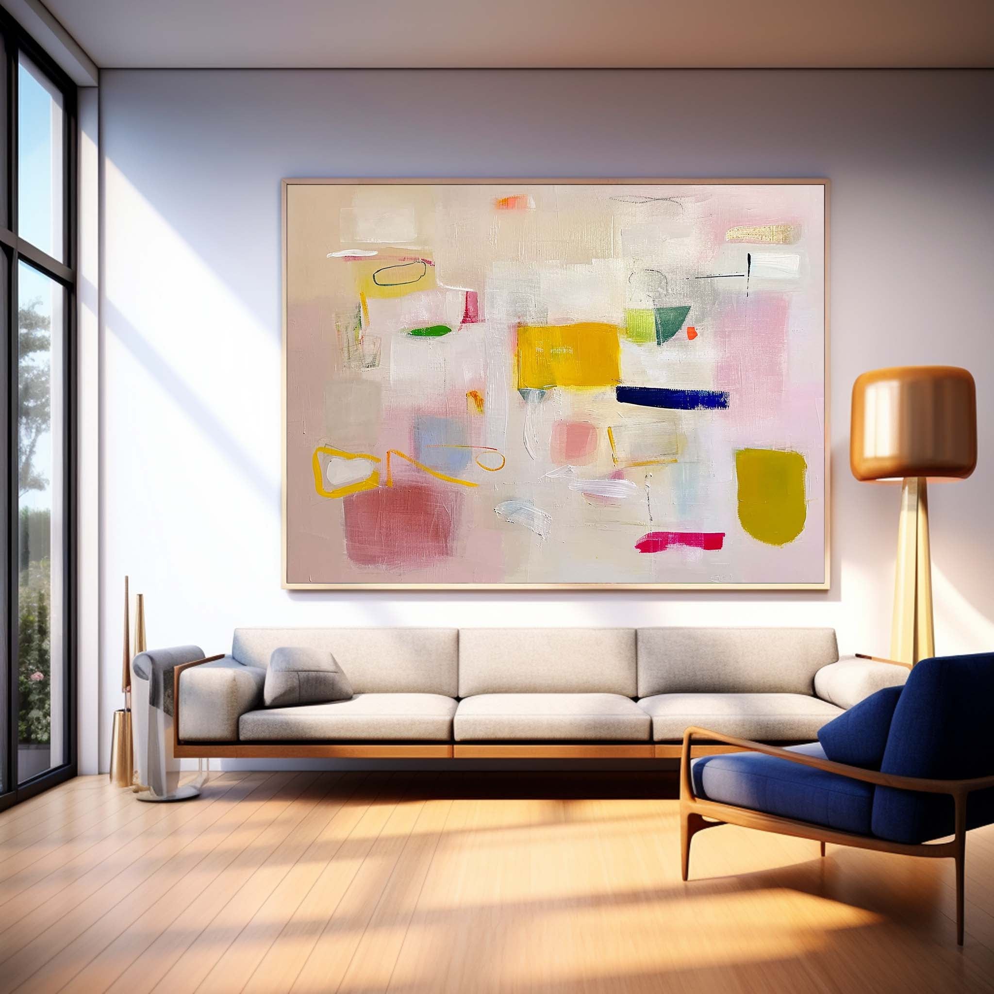 Abstract Canvas Art #AB454